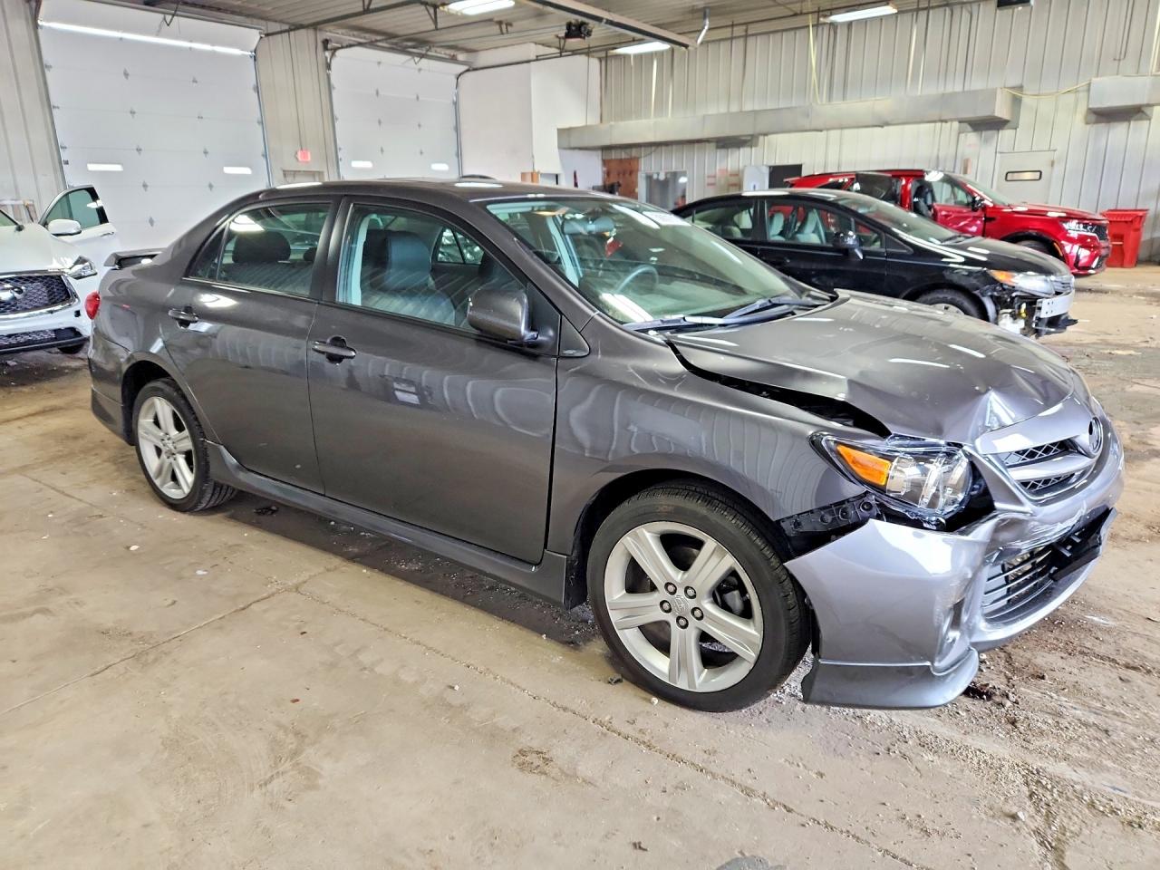2013 Toyota Corolla S Gray vin: 5YFBU4EE1DP168492
