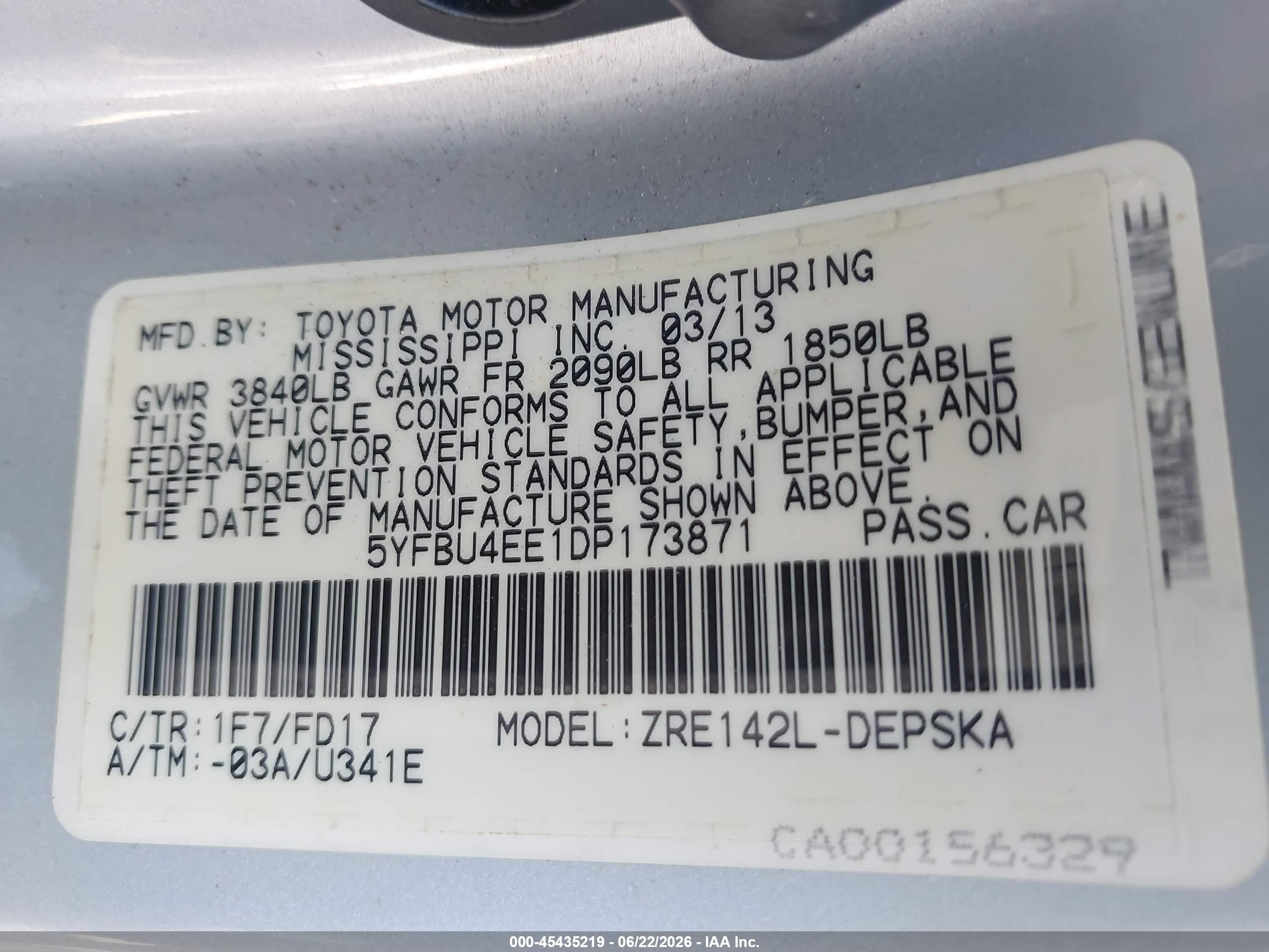 2013 Toyota Corolla S Silver vin: 5YFBU4EE1DP173871