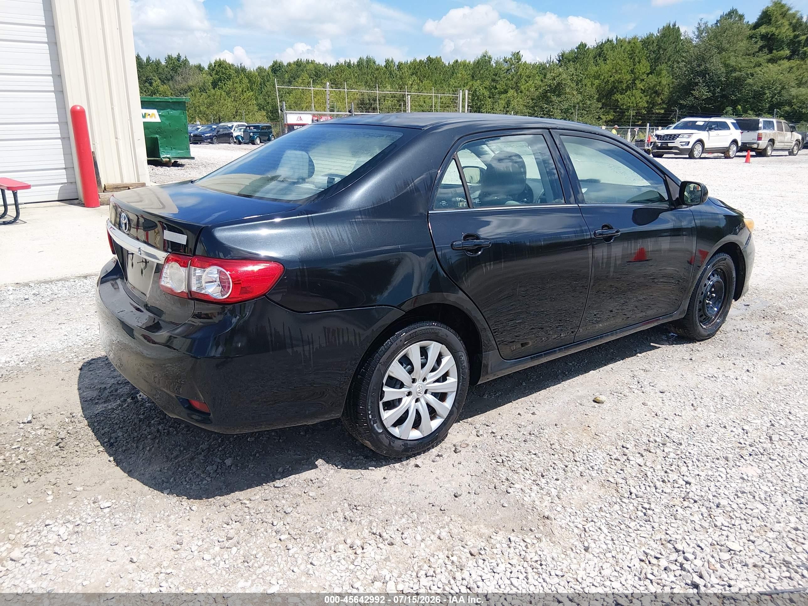 2013 Toyota Corolla Le Black vin: 5YFBU4EE1DP177001