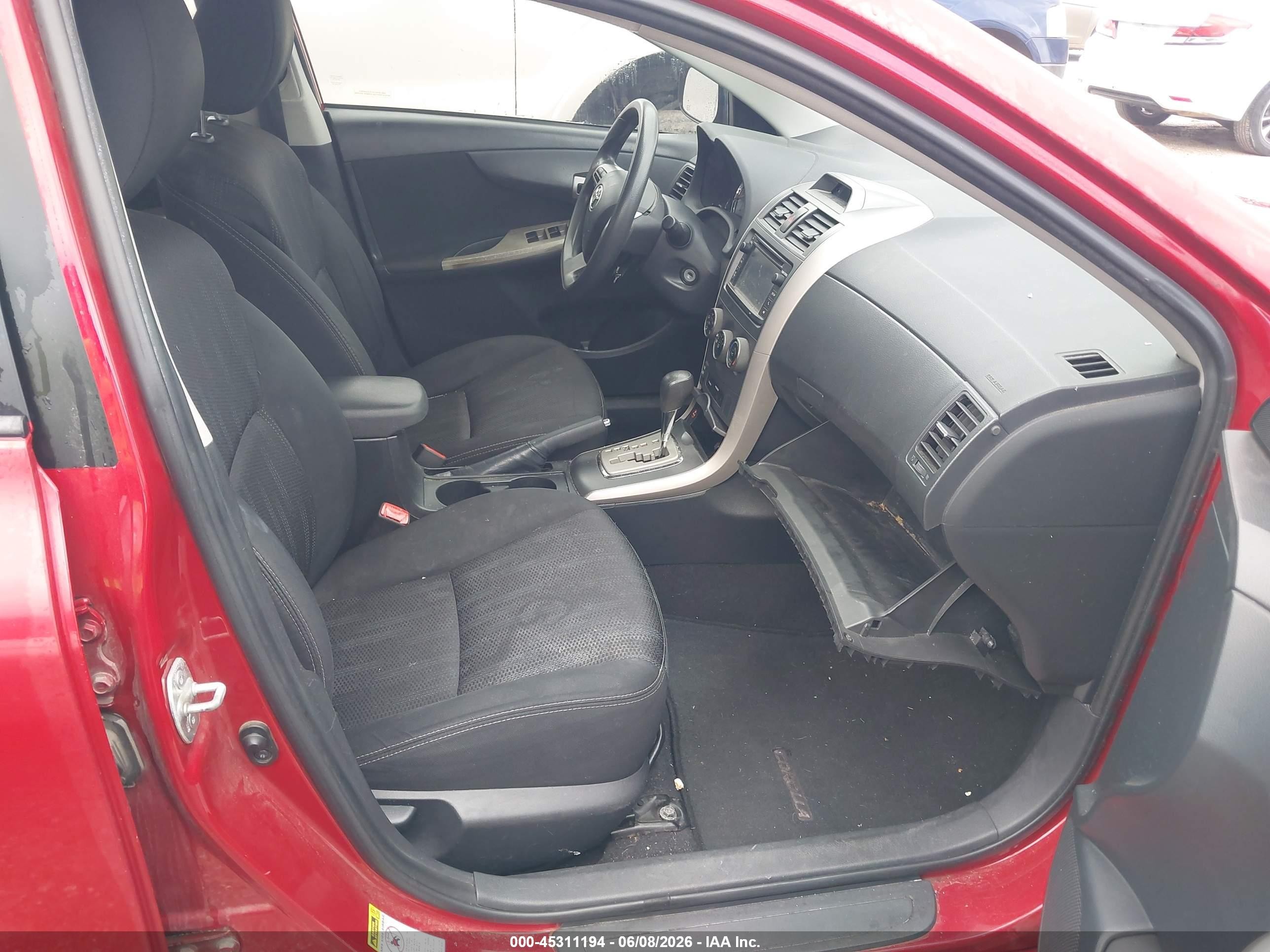 2013 Toyota Corolla S Red vin: 5YFBU4EE1DP184093