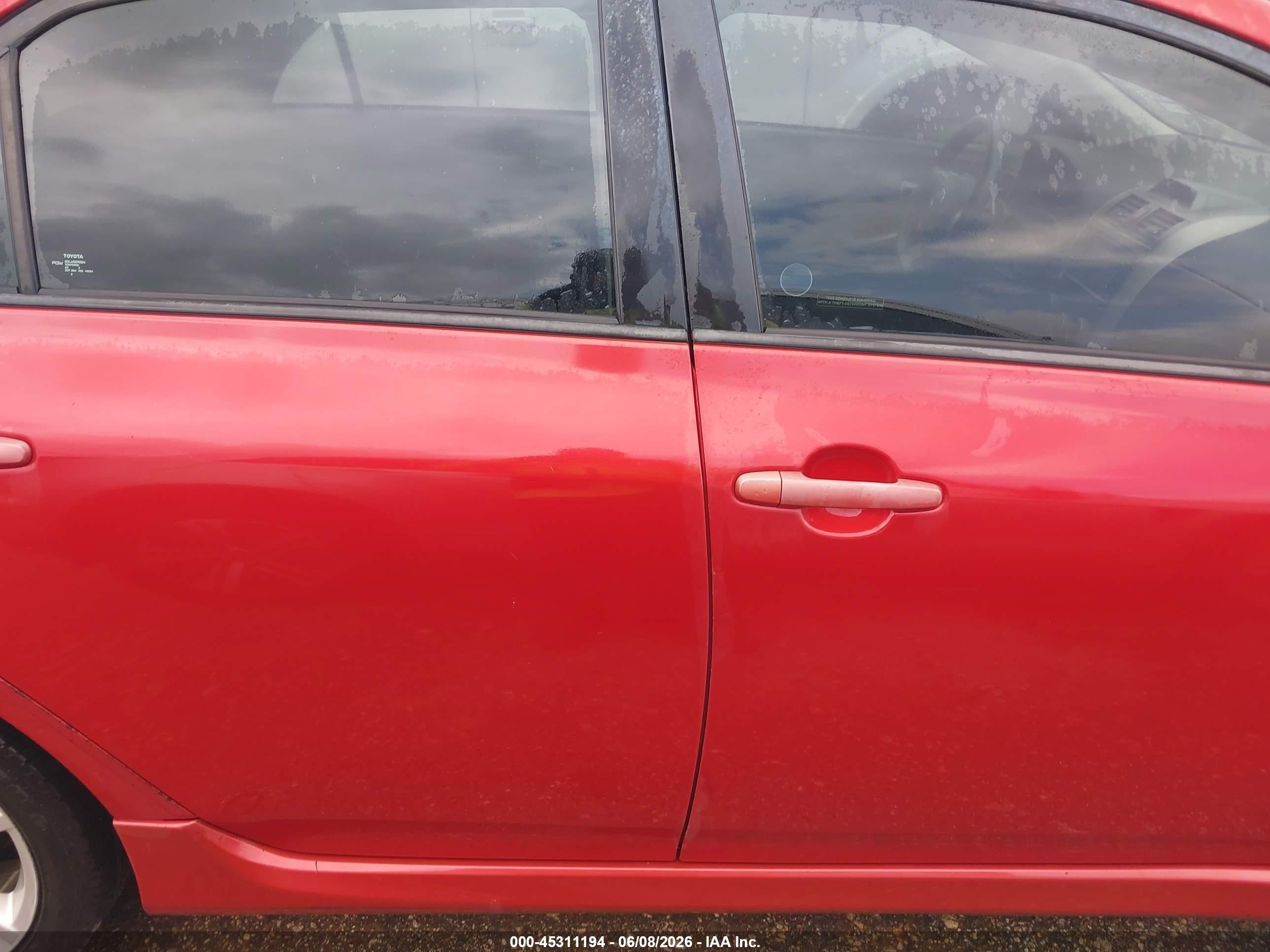 2013 Toyota Corolla S Red vin: 5YFBU4EE1DP184093