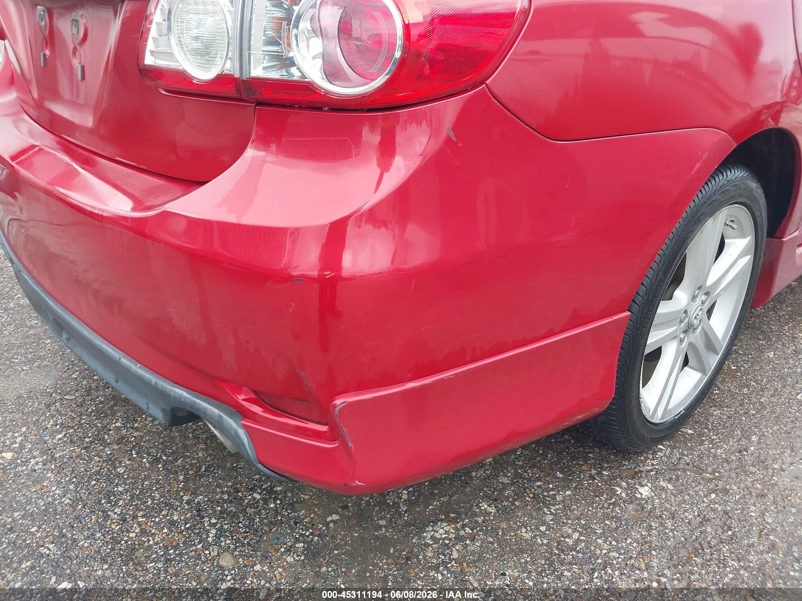2013 Toyota Corolla S Red vin: 5YFBU4EE1DP184093