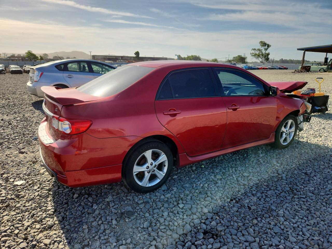 2013 Toyota Corolla S Red vin: 5YFBU4EE1DP184840
