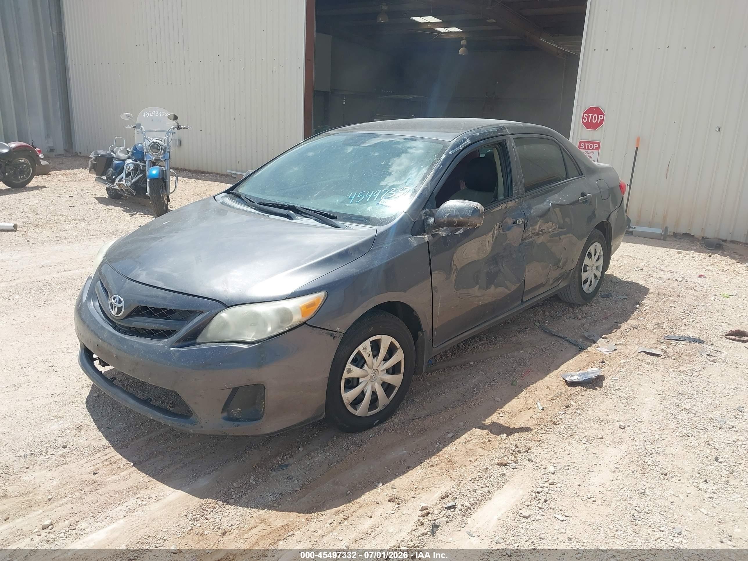 2013 Toyota Corolla L Gray vin: 5YFBU4EE1DP192551