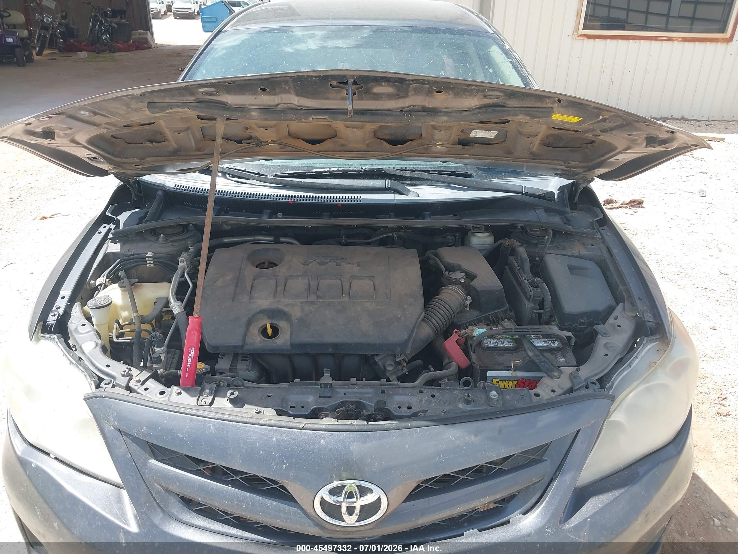 2013 Toyota Corolla L Gray vin: 5YFBU4EE1DP192551