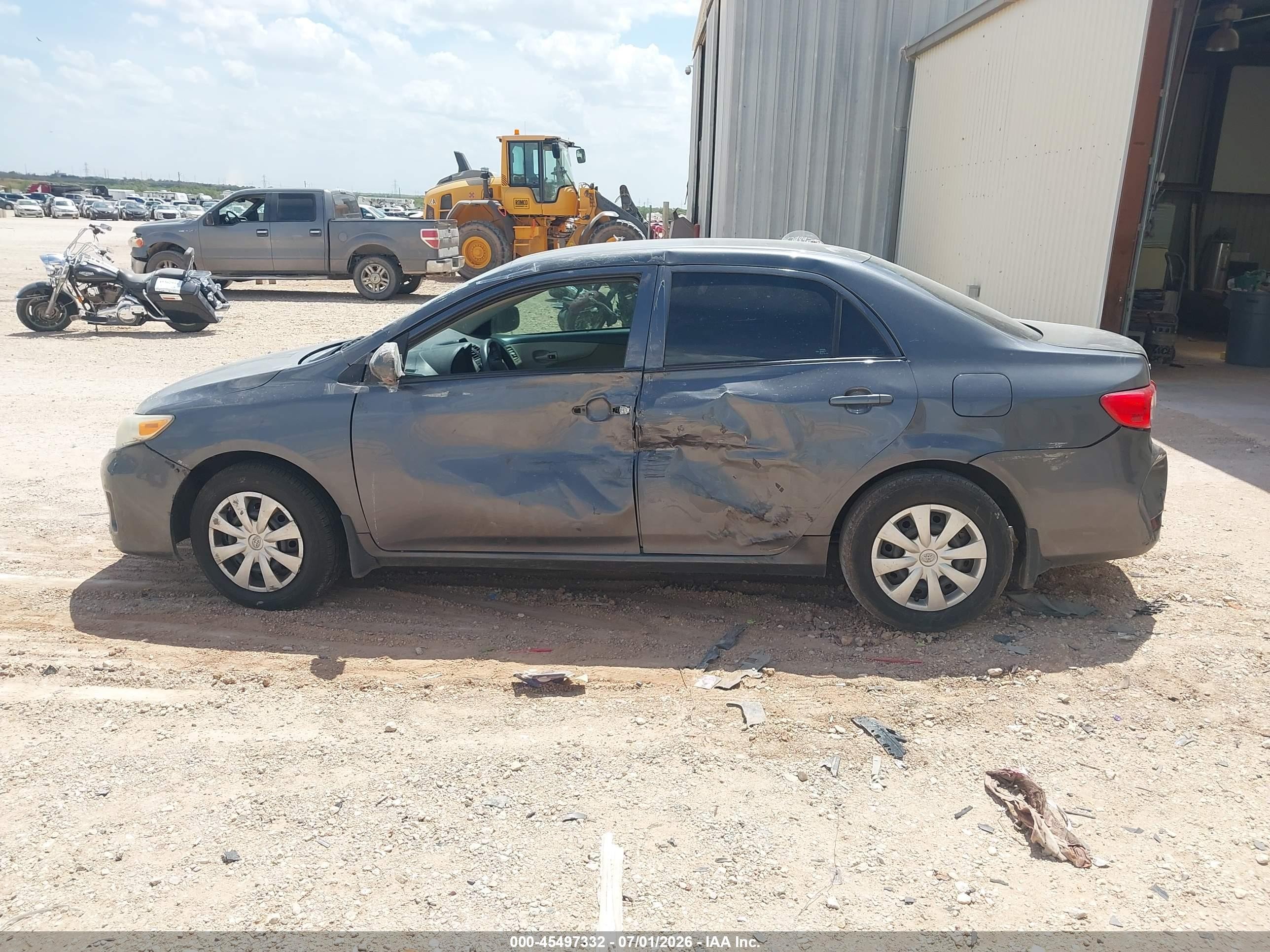 2013 Toyota Corolla L Gray vin: 5YFBU4EE1DP192551