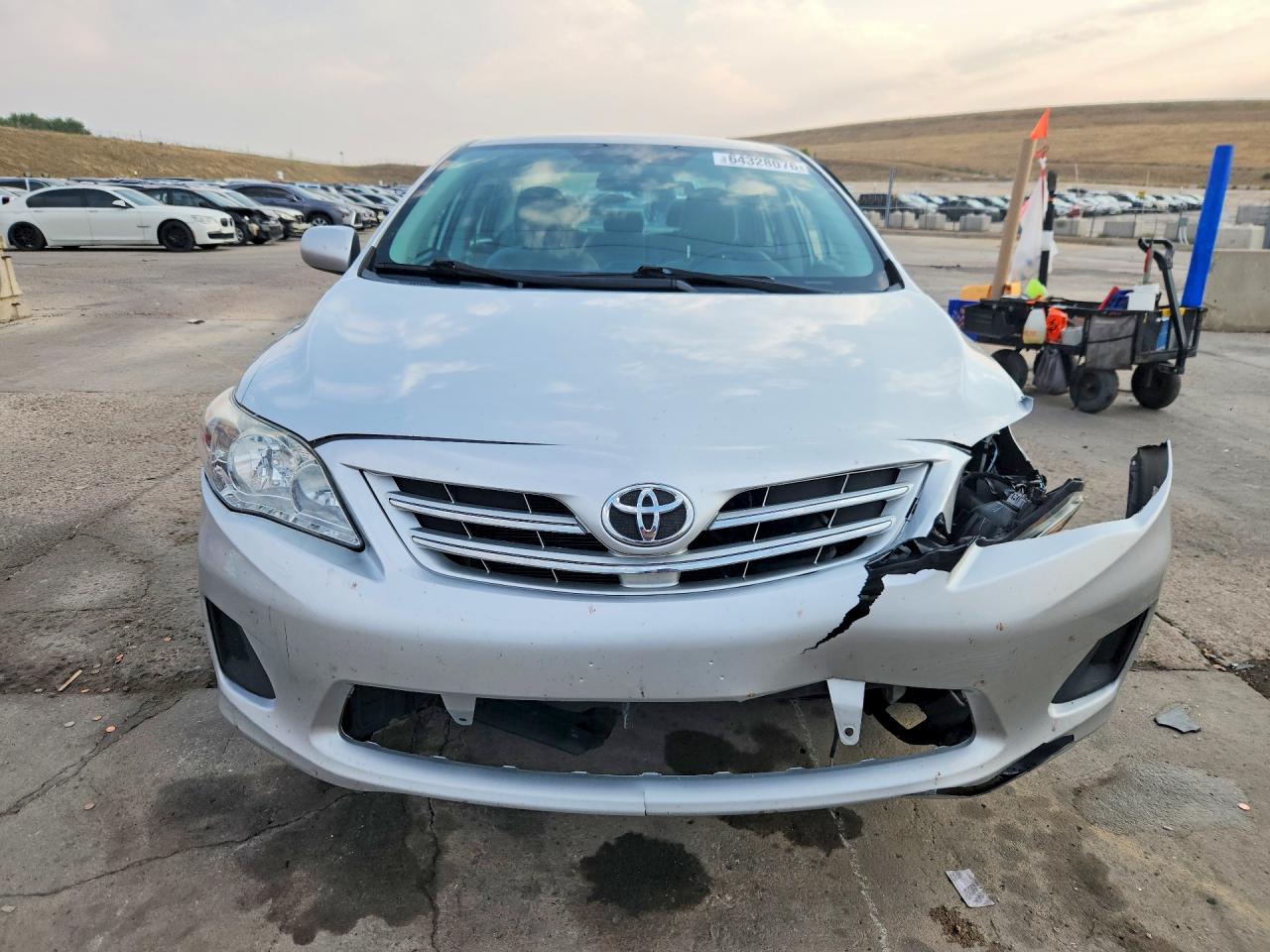 2013 Toyota Corolla Le Silver vin: 5YFBU4EE1DP194123