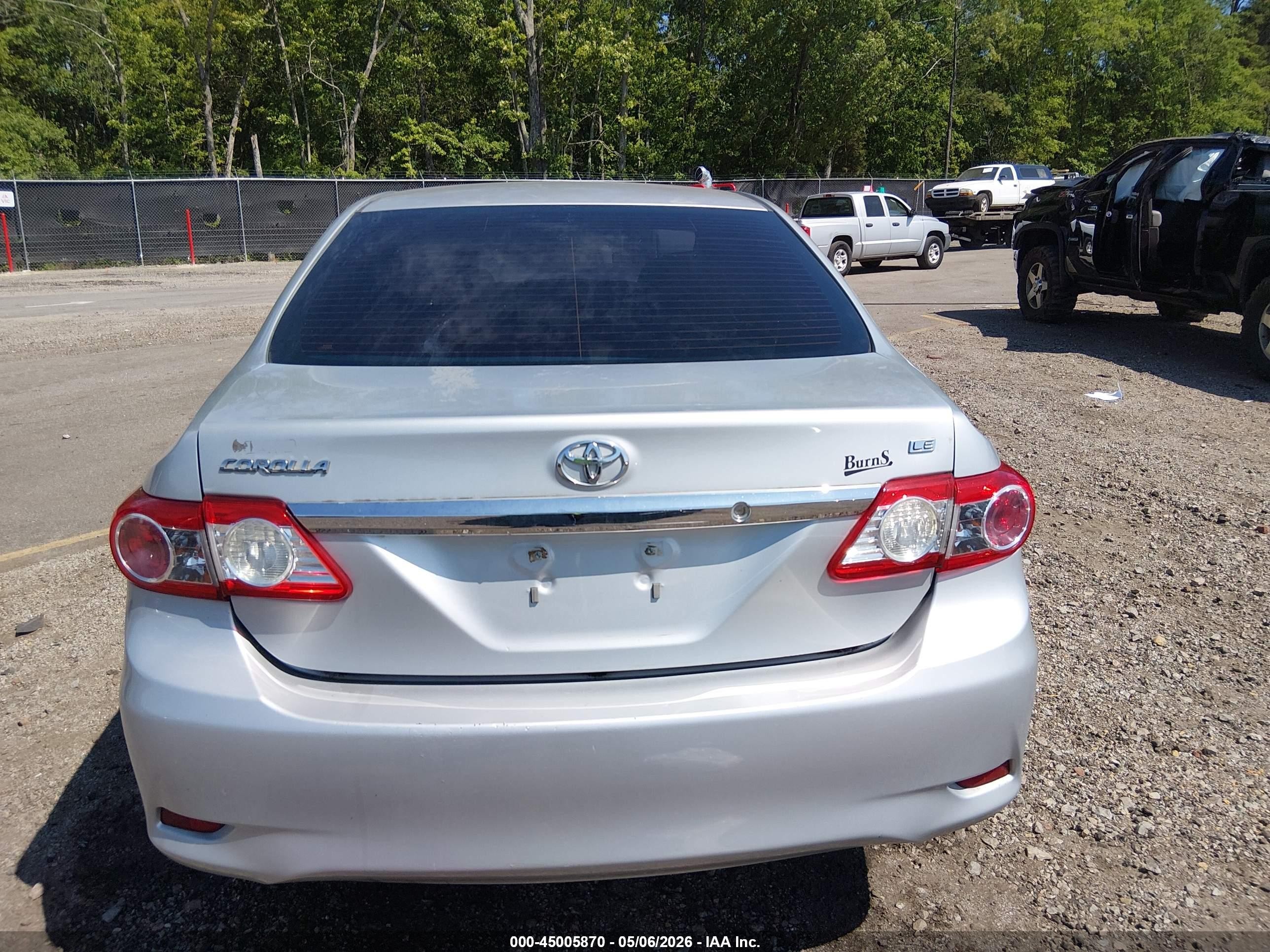 2013 Toyota Corolla L/le/le Special Edition/s/s Special Edition Серебряный vin: 5YFBU4EE1DP195515