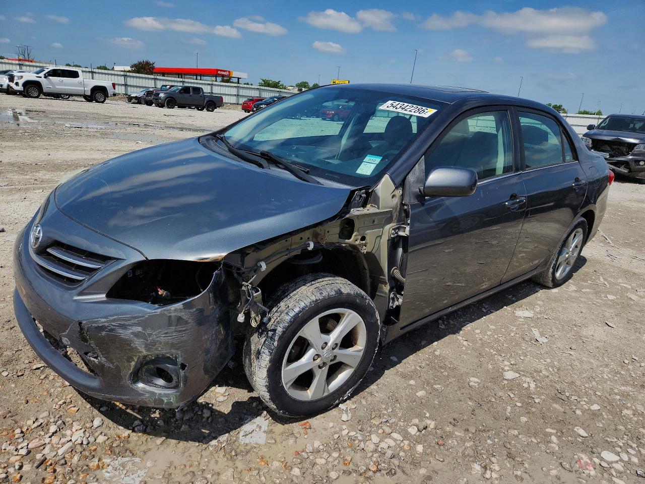 2013 Toyota Corolla Le Gray vin: 5YFBU4EE1DP195546