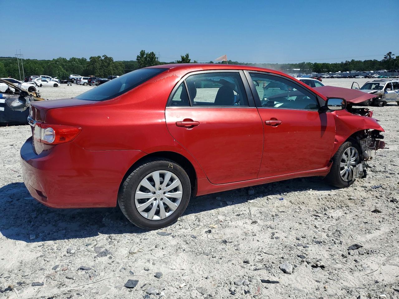 2013 Toyota Corolla Le Red vin: 5YFBU4EE1DP202494