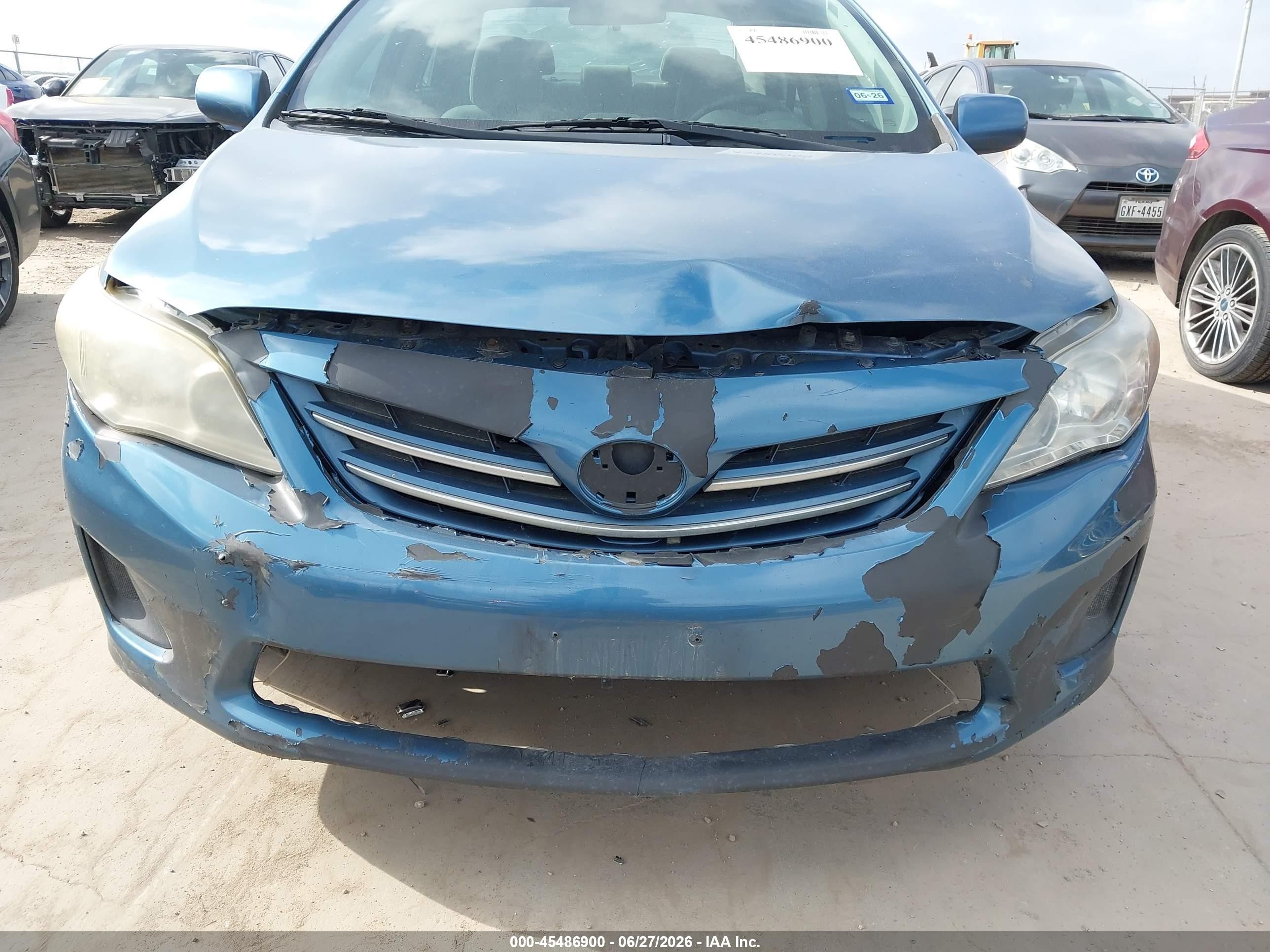 2013 Toyota Corolla Le Blue vin: 5YFBU4EE1DP210918