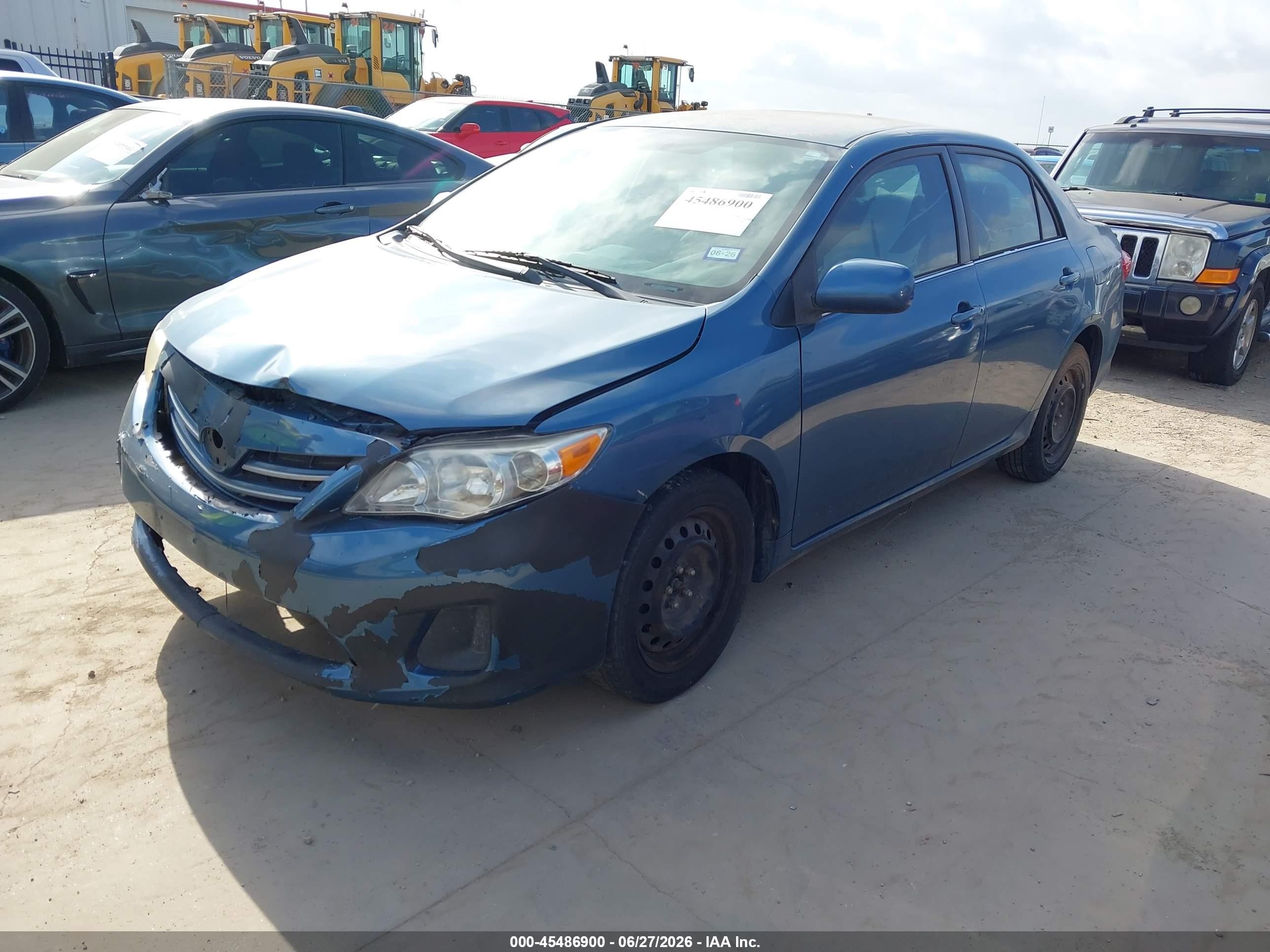 2013 Toyota Corolla Le Blue vin: 5YFBU4EE1DP210918