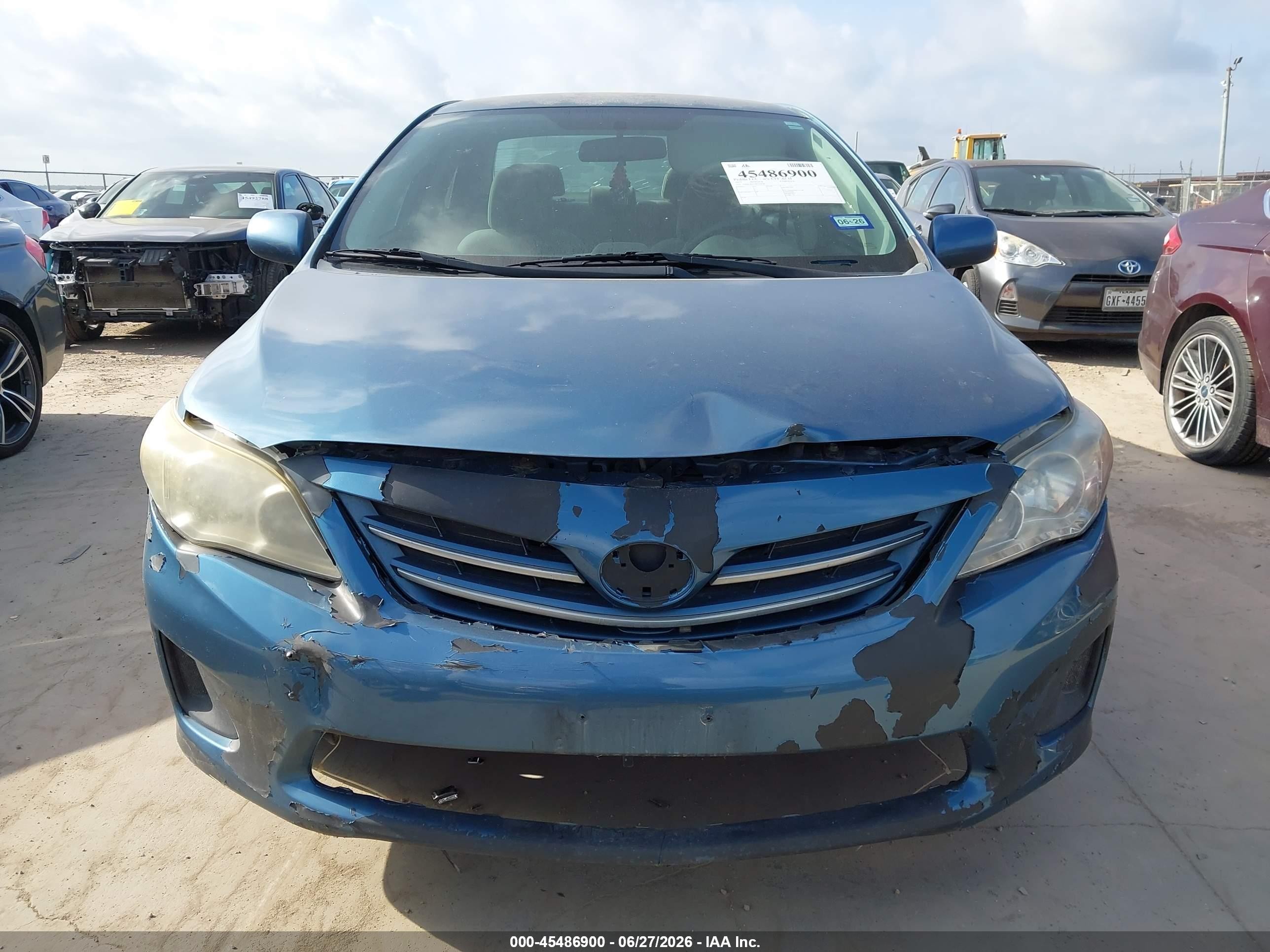 2013 Toyota Corolla Le Blue vin: 5YFBU4EE1DP210918