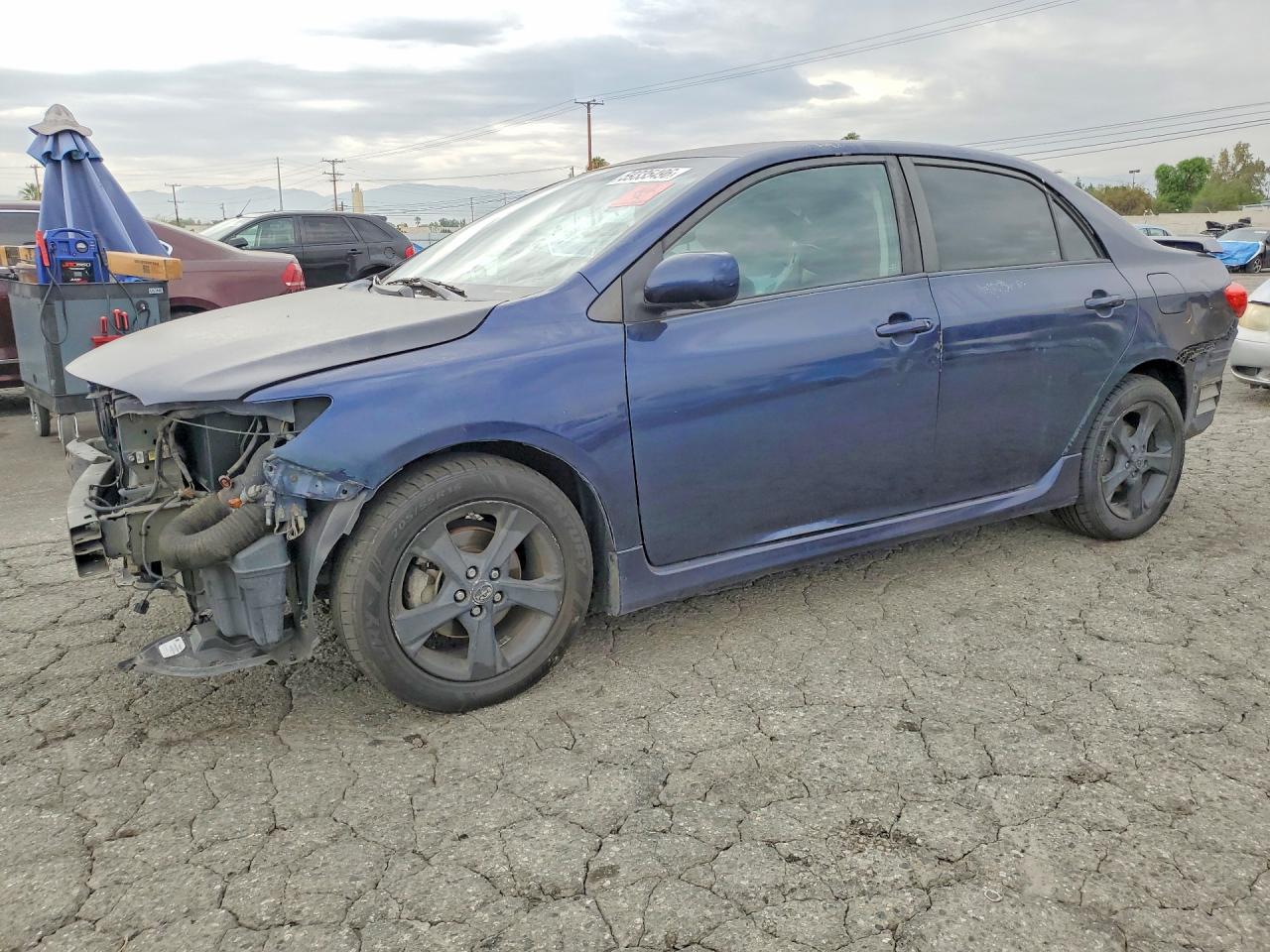 2013 Toyota Corolla S Blue vin: 5YFBU4EE1DP218999