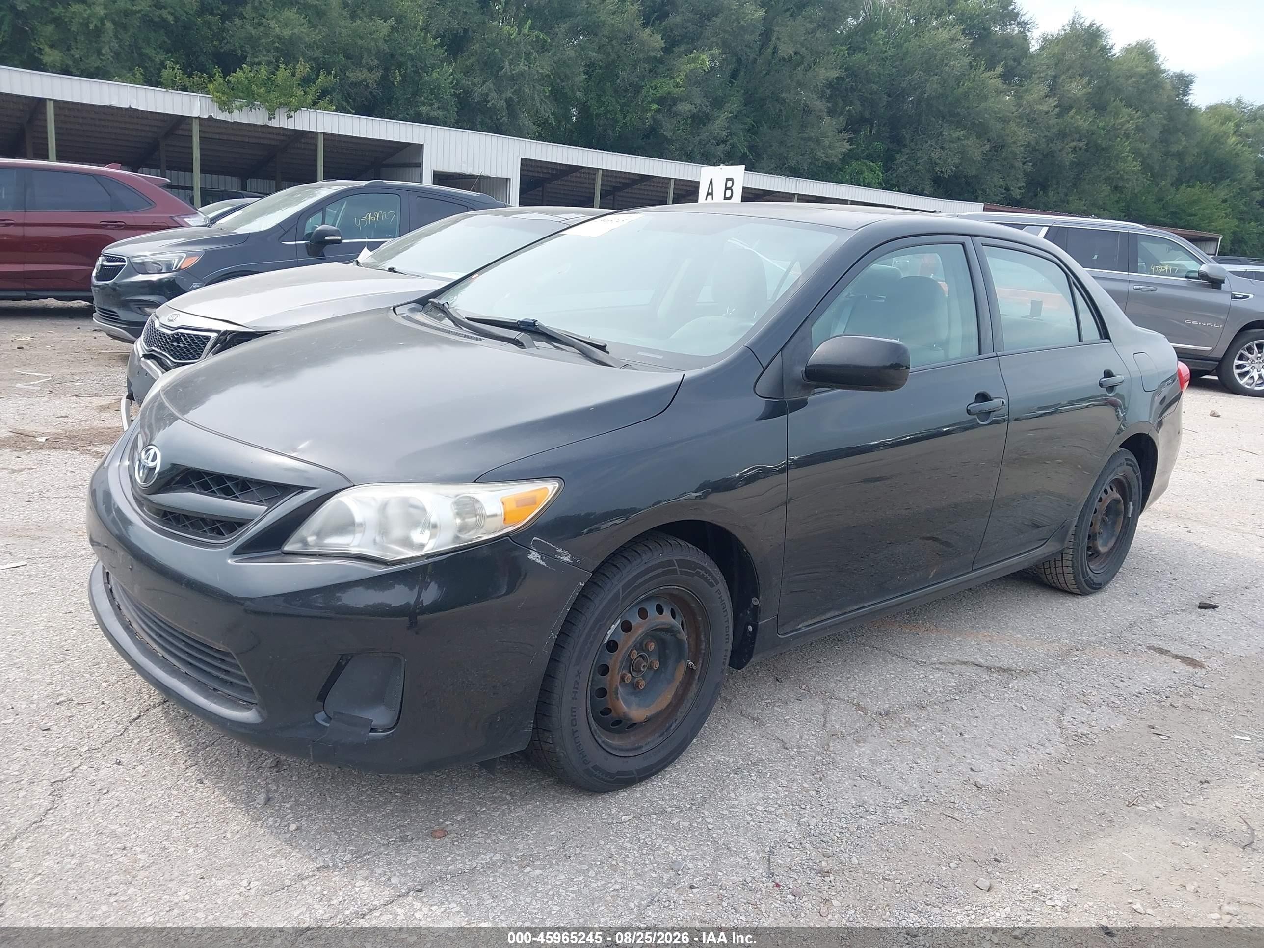2011 Toyota Corolla Le Black vin: 5YFBU4EE2BP001068