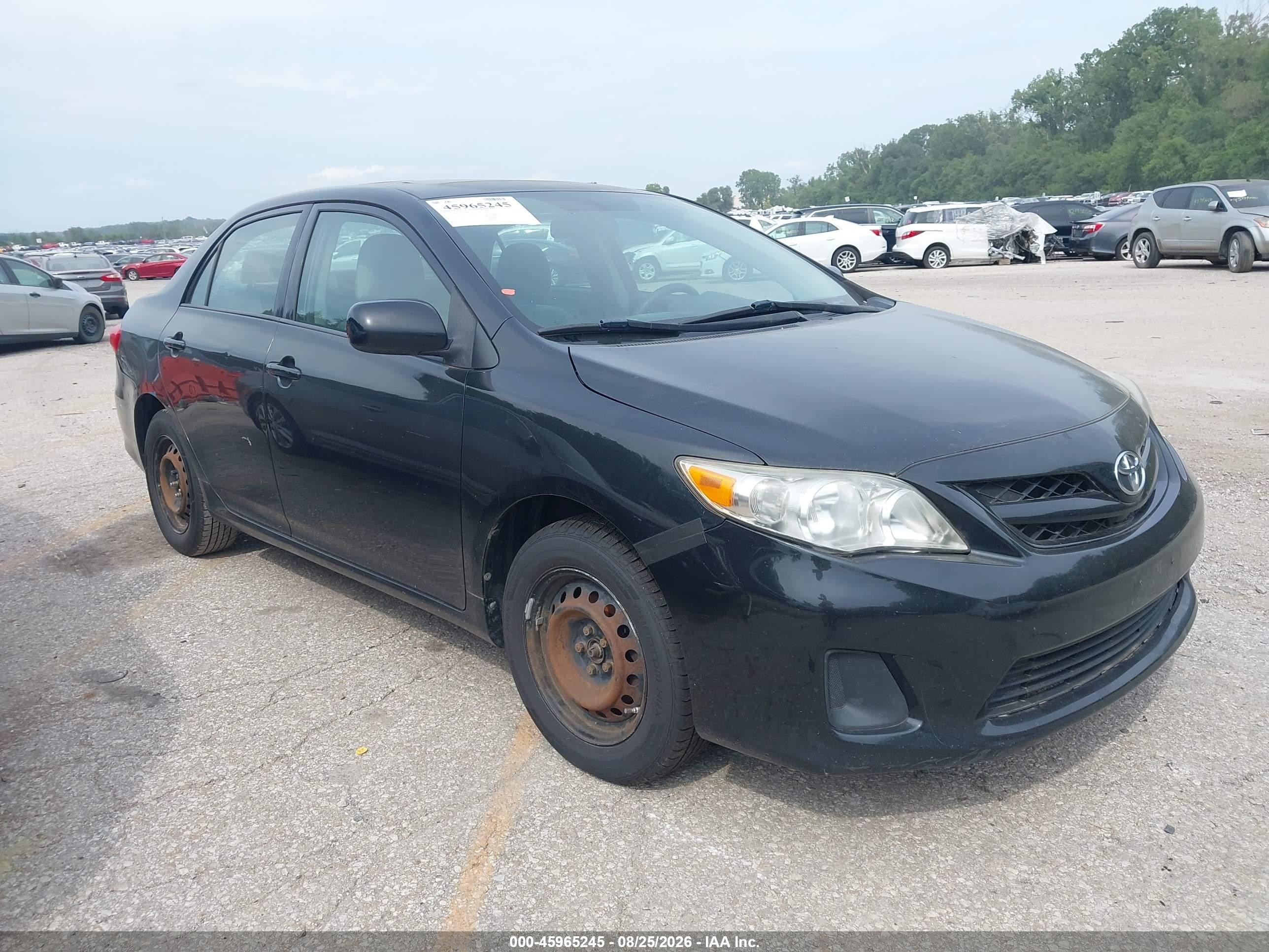 2011 Toyota Corolla Le Black vin: 5YFBU4EE2BP001068