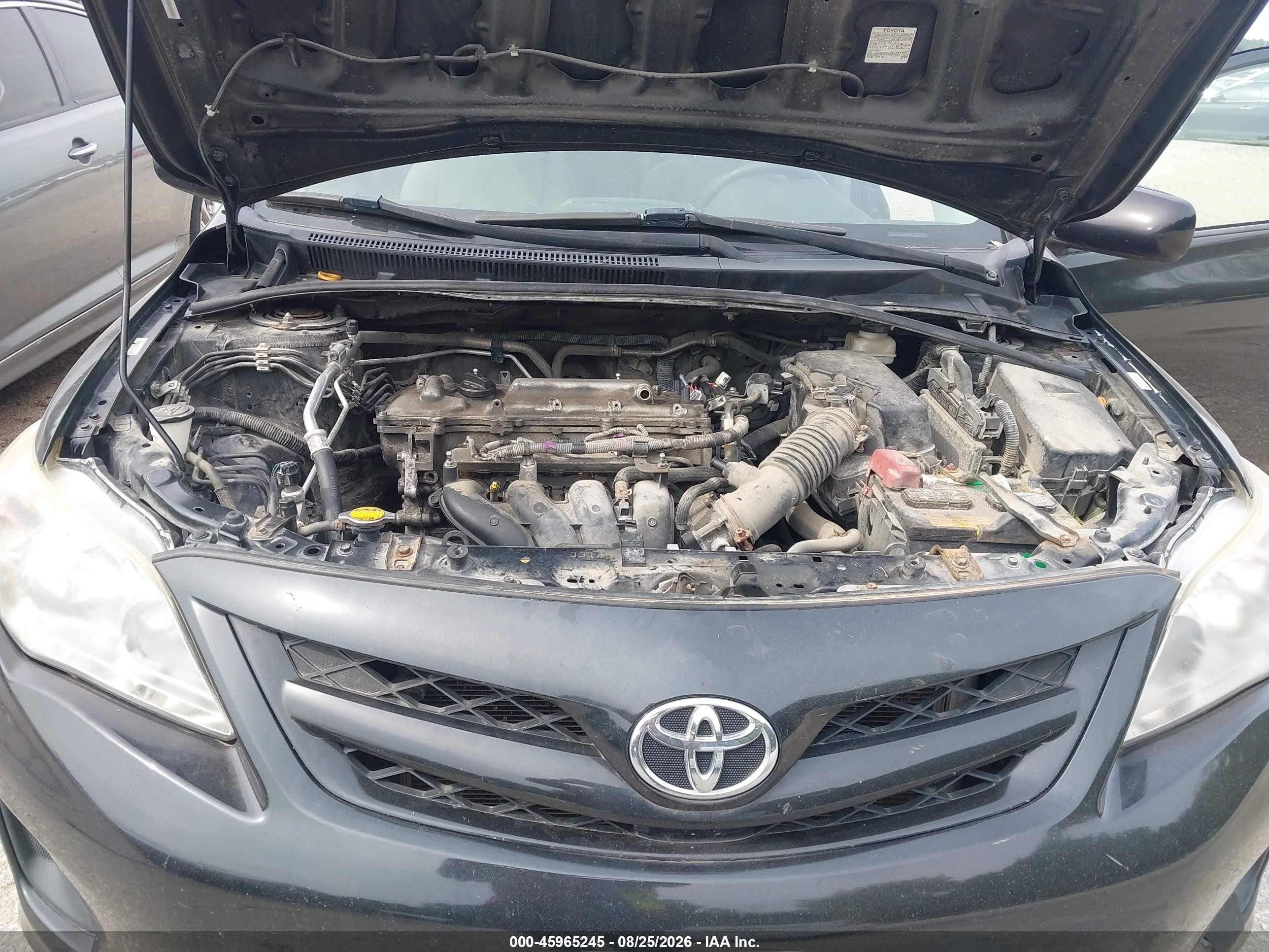 2011 Toyota Corolla Le Black vin: 5YFBU4EE2BP001068