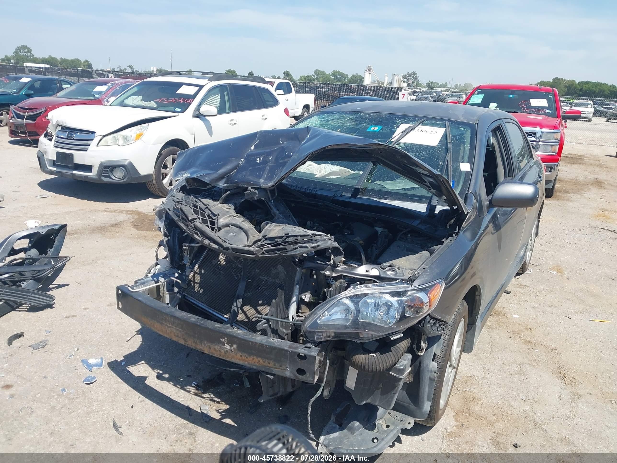 2012 Toyota Corolla S Gray vin: 5YFBU4EE2CP003890