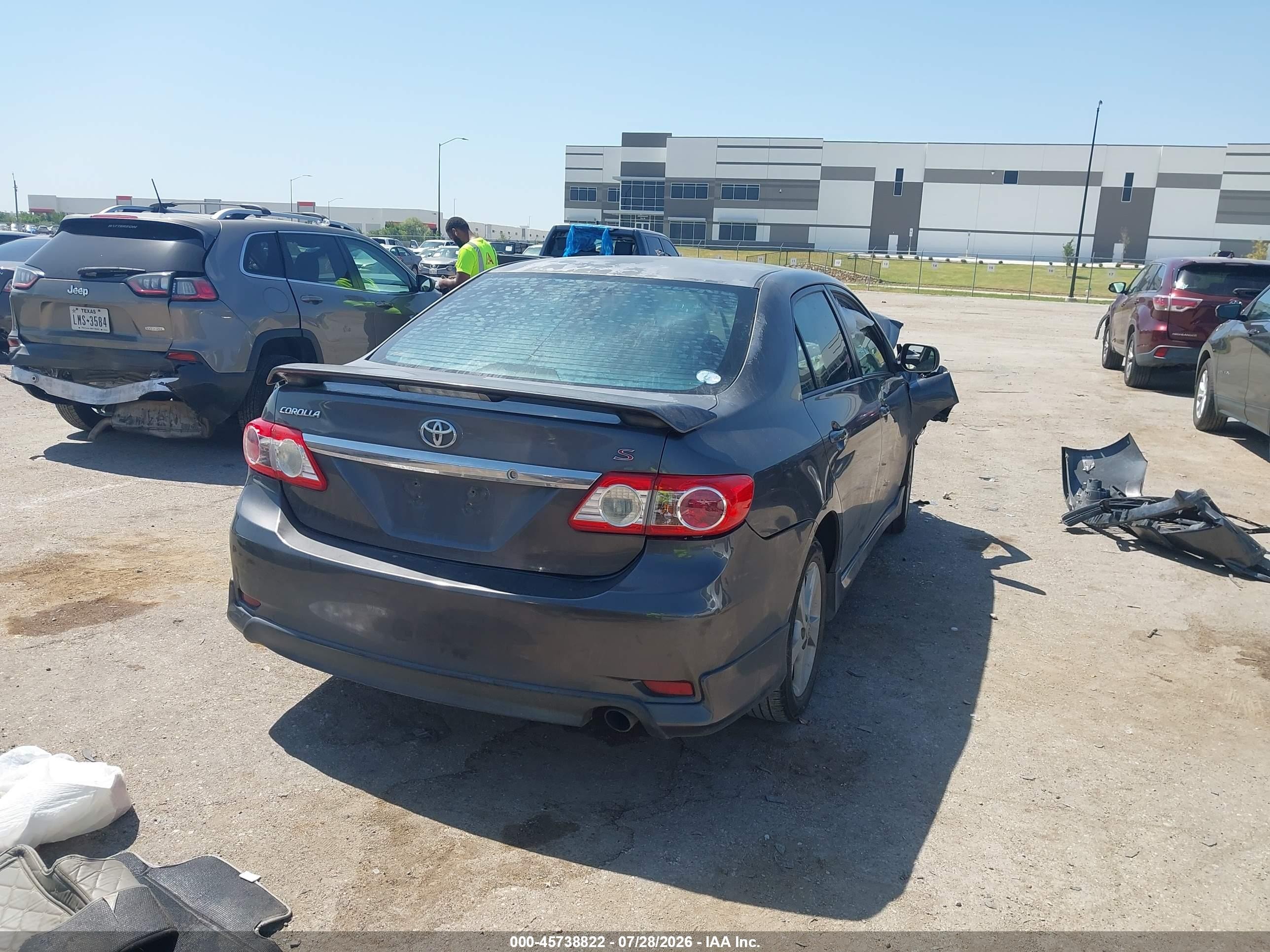 2012 Toyota Corolla S Gray vin: 5YFBU4EE2CP003890