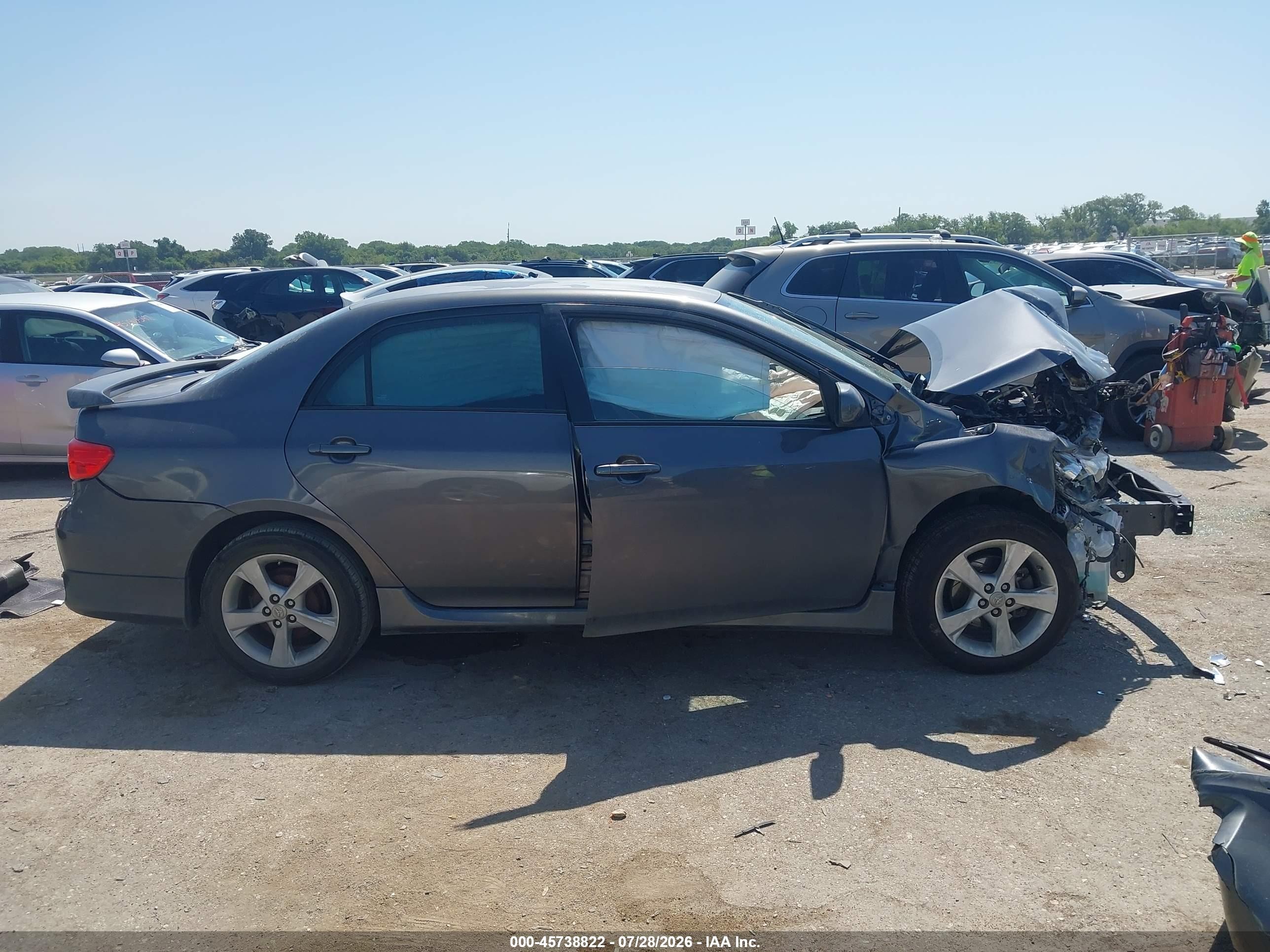 2012 Toyota Corolla S Gray vin: 5YFBU4EE2CP003890