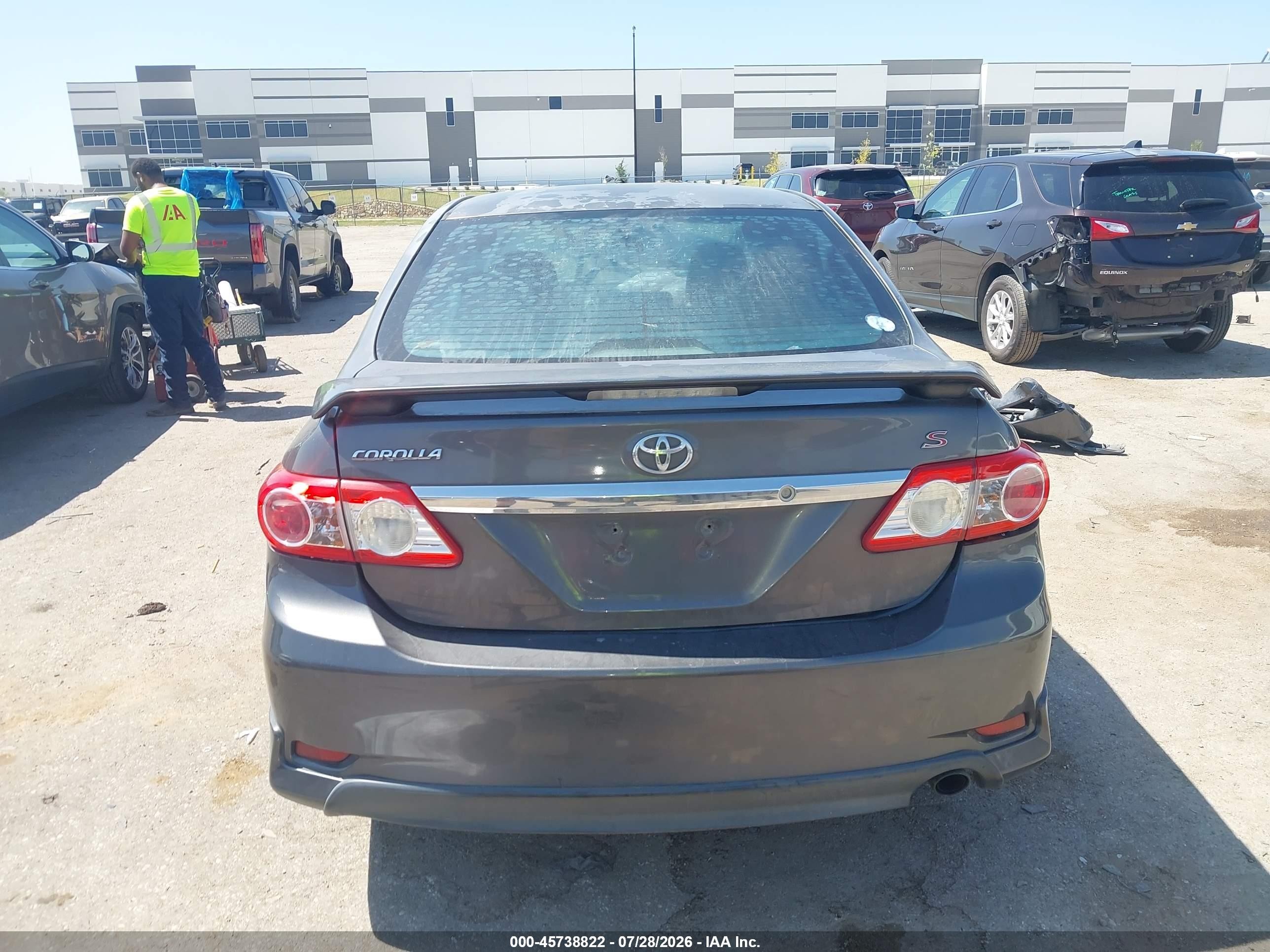 2012 Toyota Corolla S Gray vin: 5YFBU4EE2CP003890