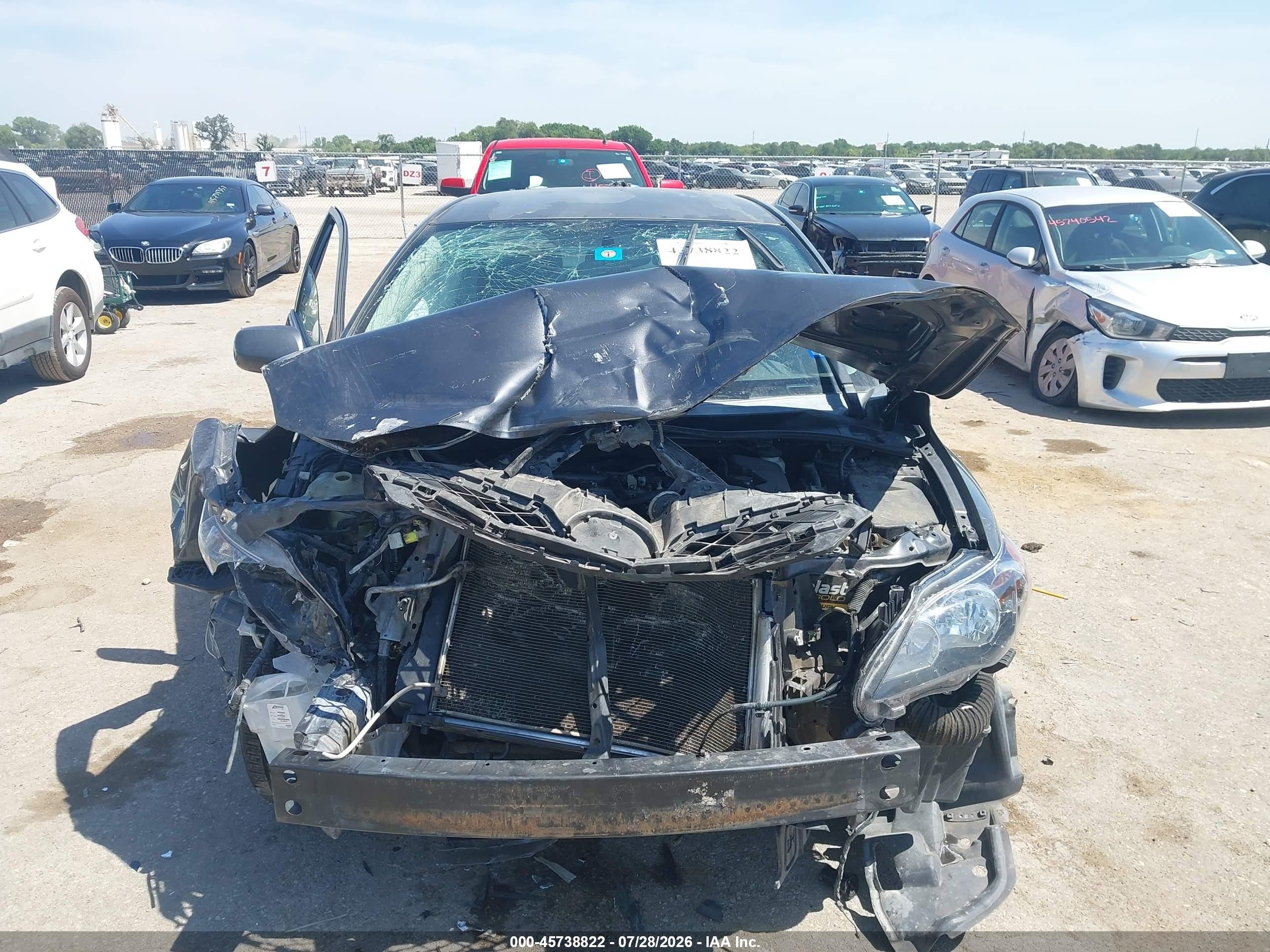 2012 Toyota Corolla S Gray vin: 5YFBU4EE2CP003890