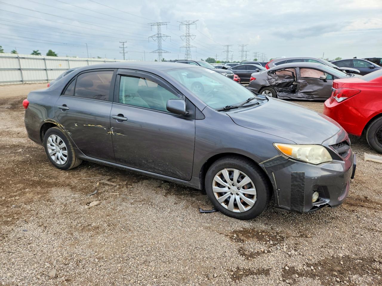 2012 Toyota Corolla Le Gray vin: 5YFBU4EE2CP006224