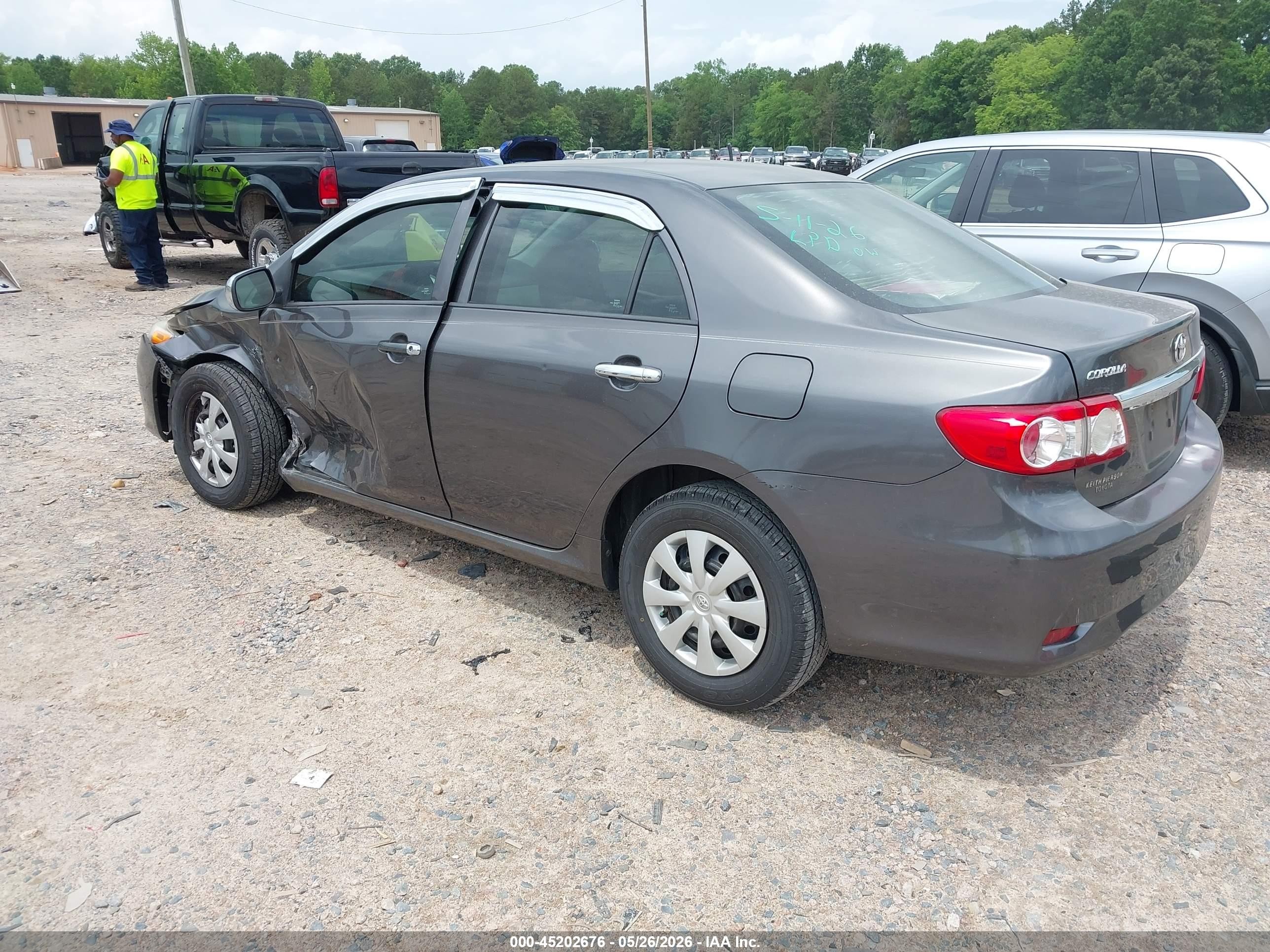 2012 Toyota Corolla L Gray vin: 5YFBU4EE2CP006658