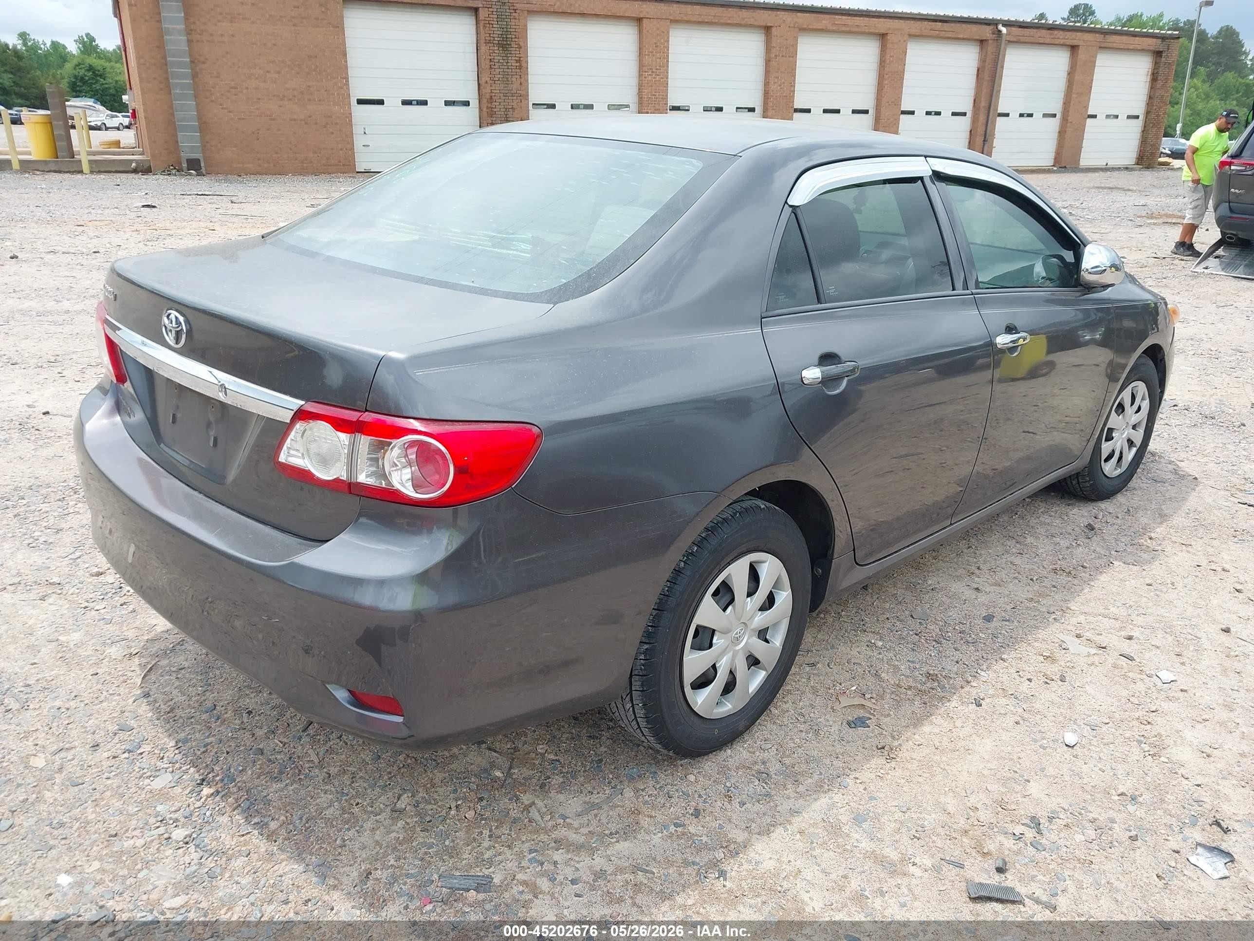 2012 Toyota Corolla L Gray vin: 5YFBU4EE2CP006658