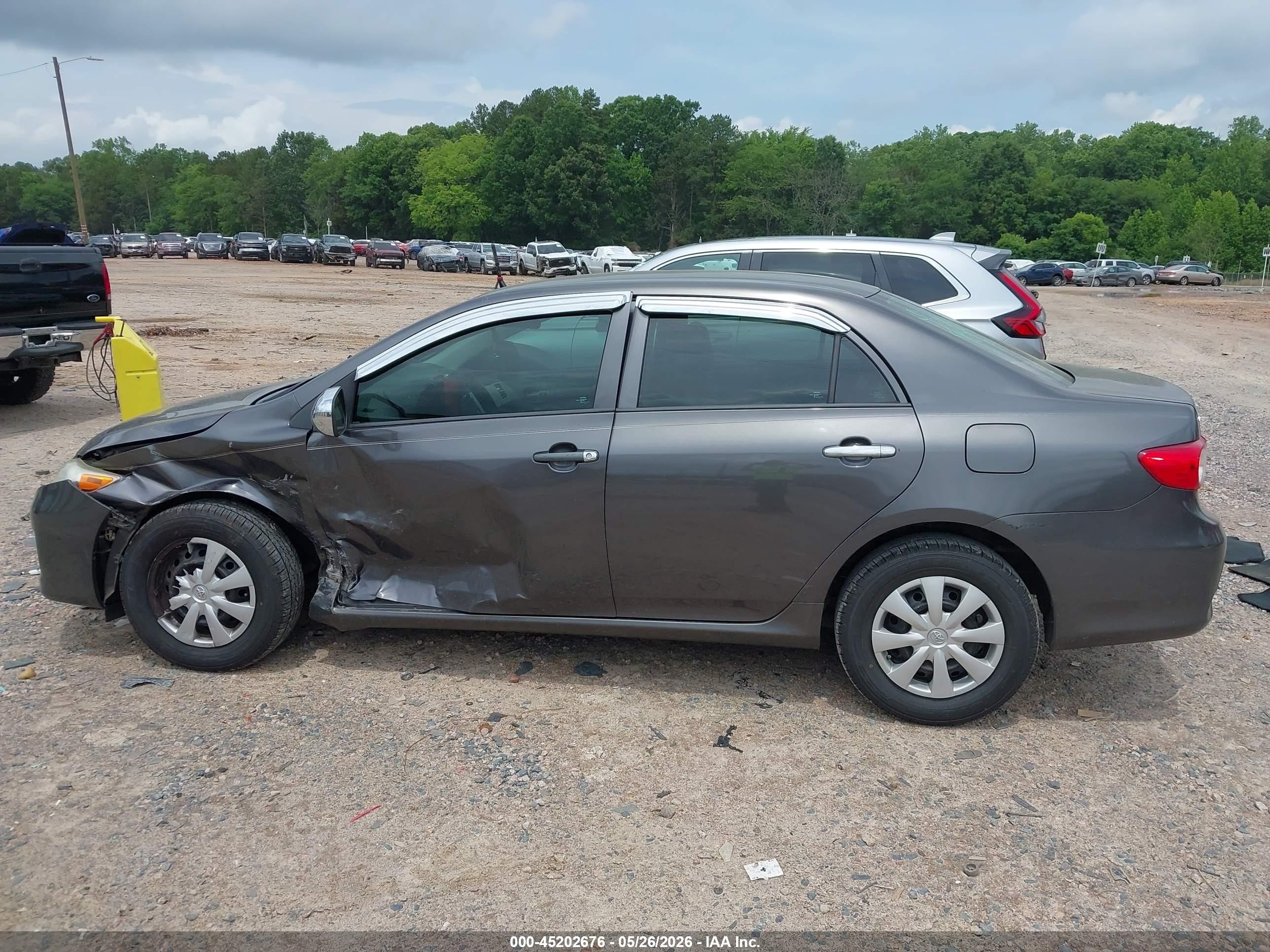 2012 Toyota Corolla L Gray vin: 5YFBU4EE2CP006658