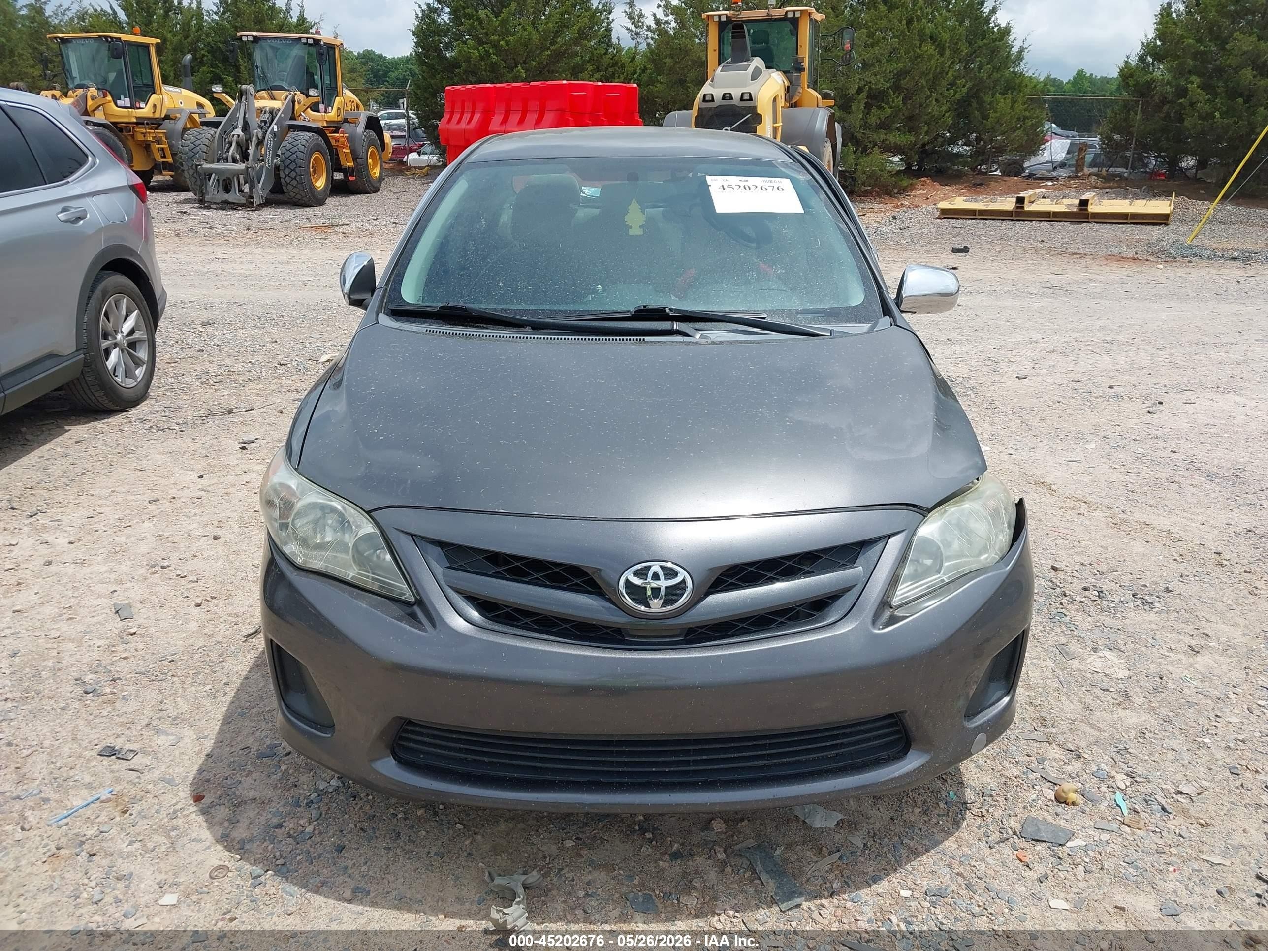2012 Toyota Corolla L Gray vin: 5YFBU4EE2CP006658