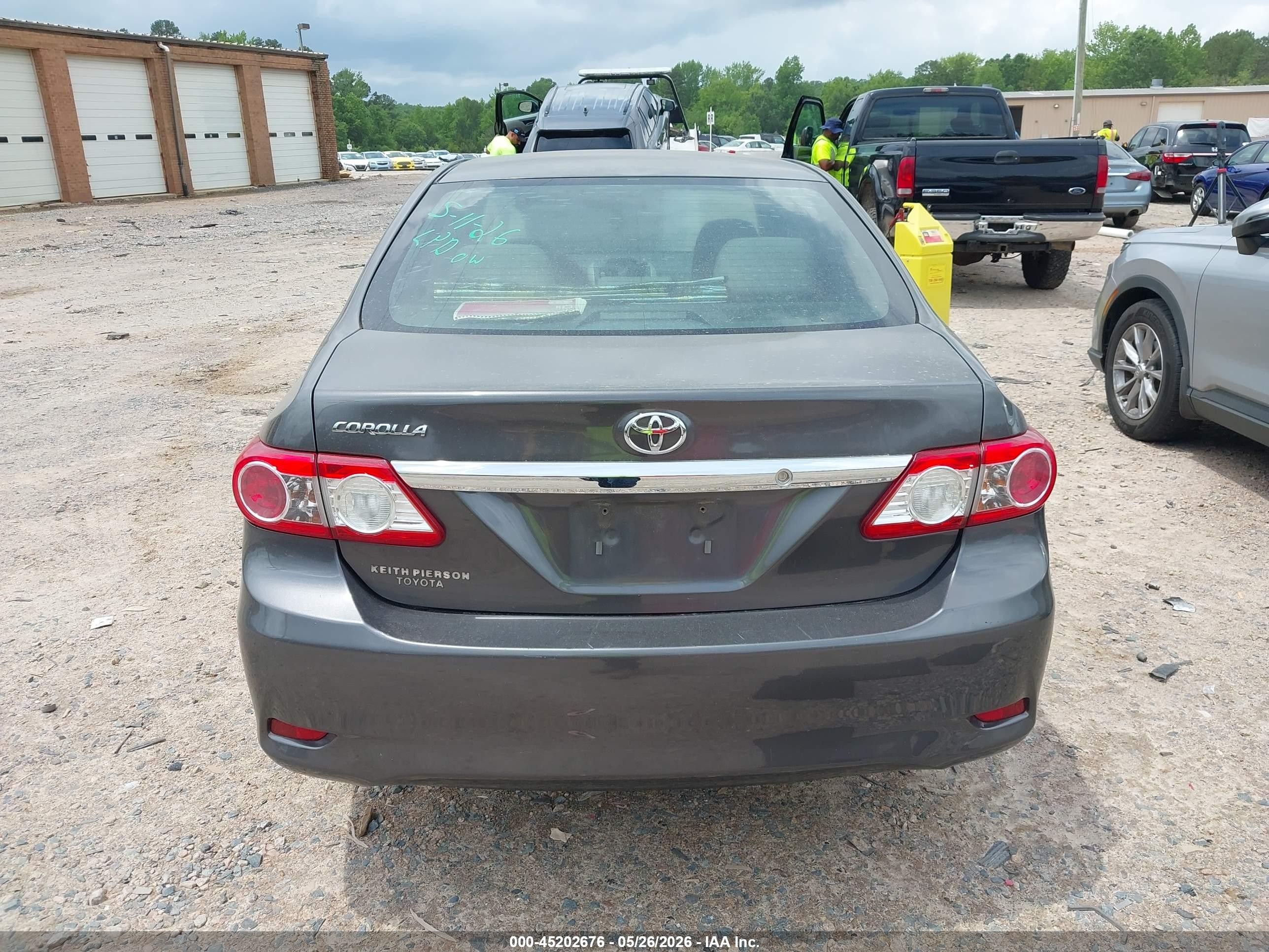 2012 Toyota Corolla L Gray vin: 5YFBU4EE2CP006658