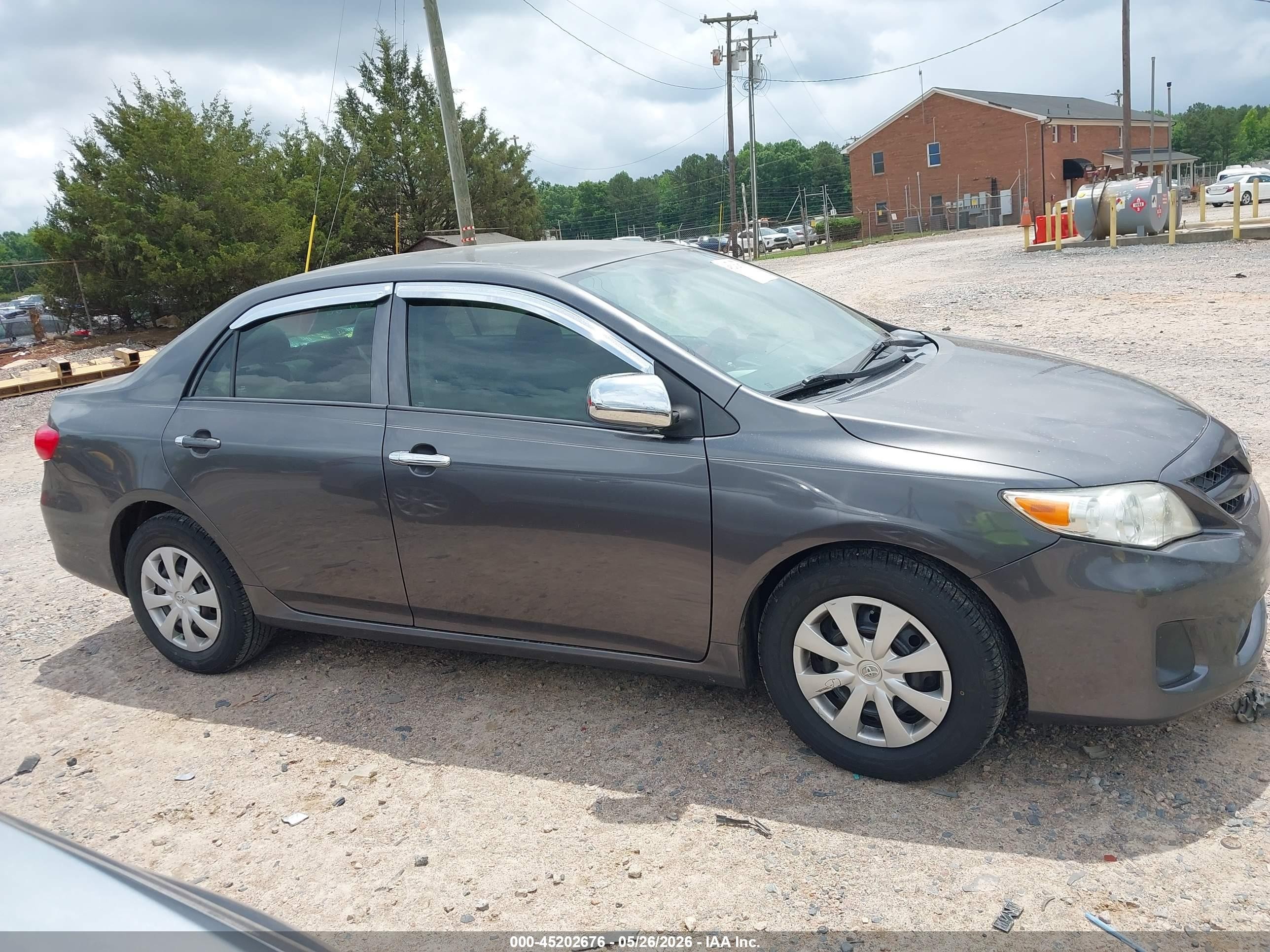 2012 Toyota Corolla L Gray vin: 5YFBU4EE2CP006658