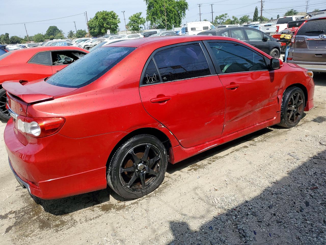 2012 Toyota Corolla S Red vin: 5YFBU4EE2CP007096