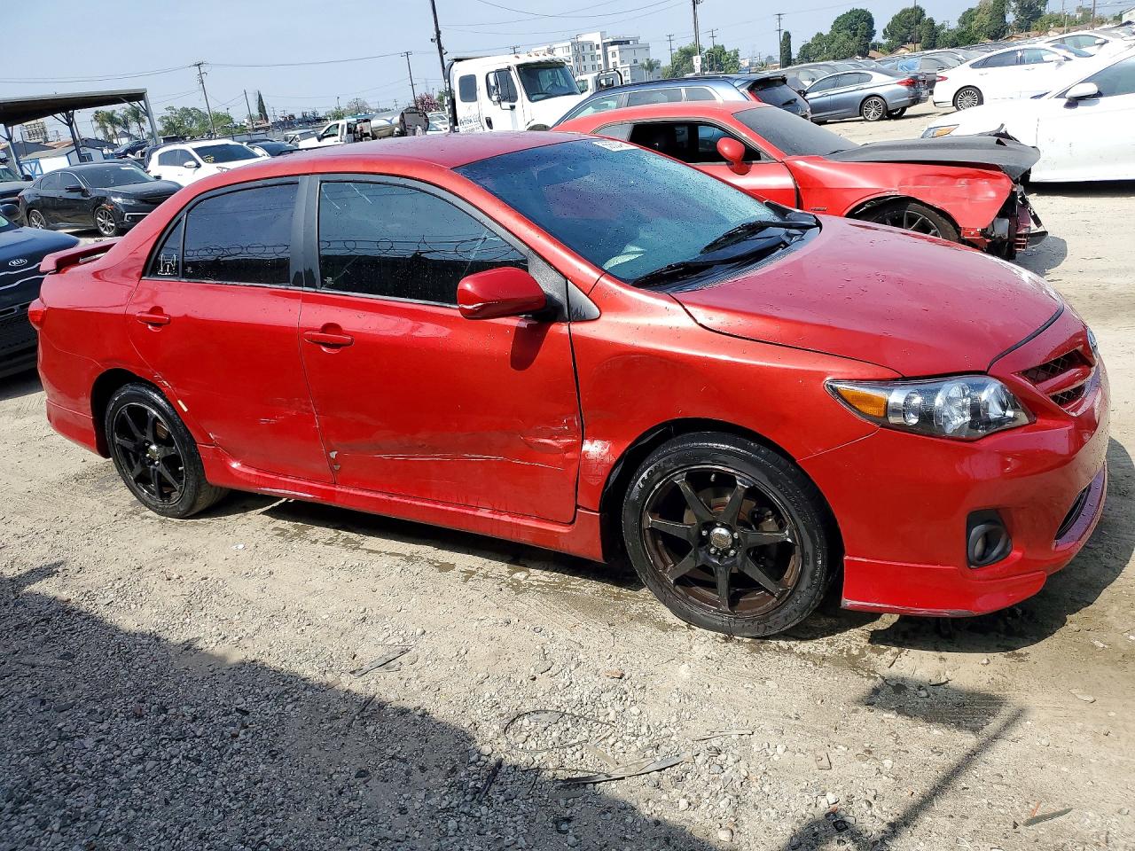 2012 Toyota Corolla S Red vin: 5YFBU4EE2CP007096