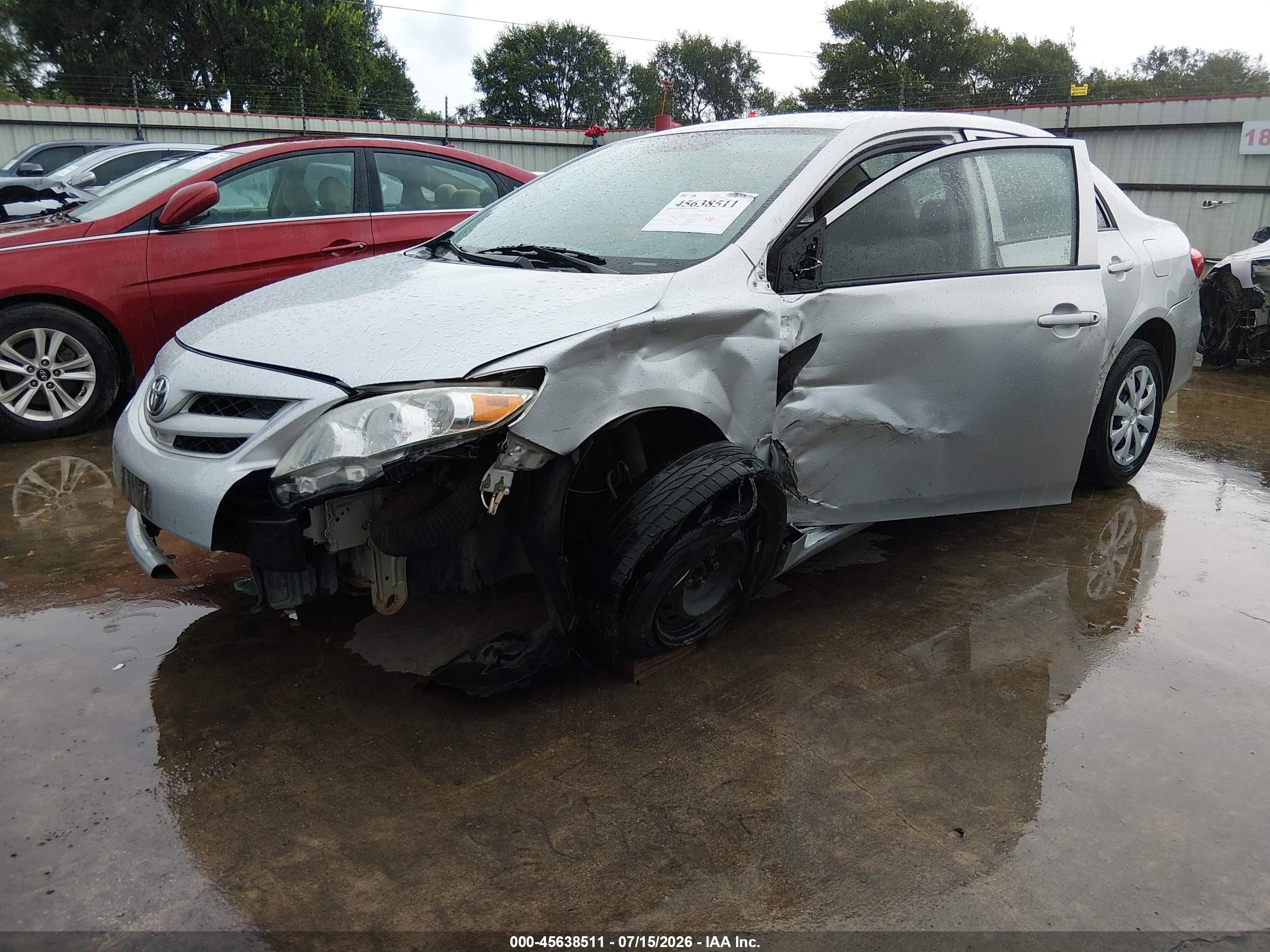 2012 Toyota Corolla L Gray vin: 5YFBU4EE2CP010757