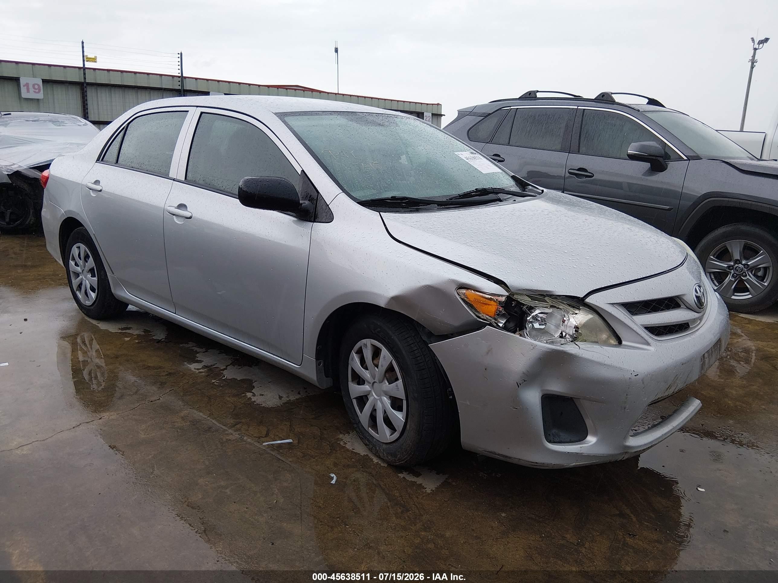 2012 Toyota Corolla L Gray vin: 5YFBU4EE2CP010757
