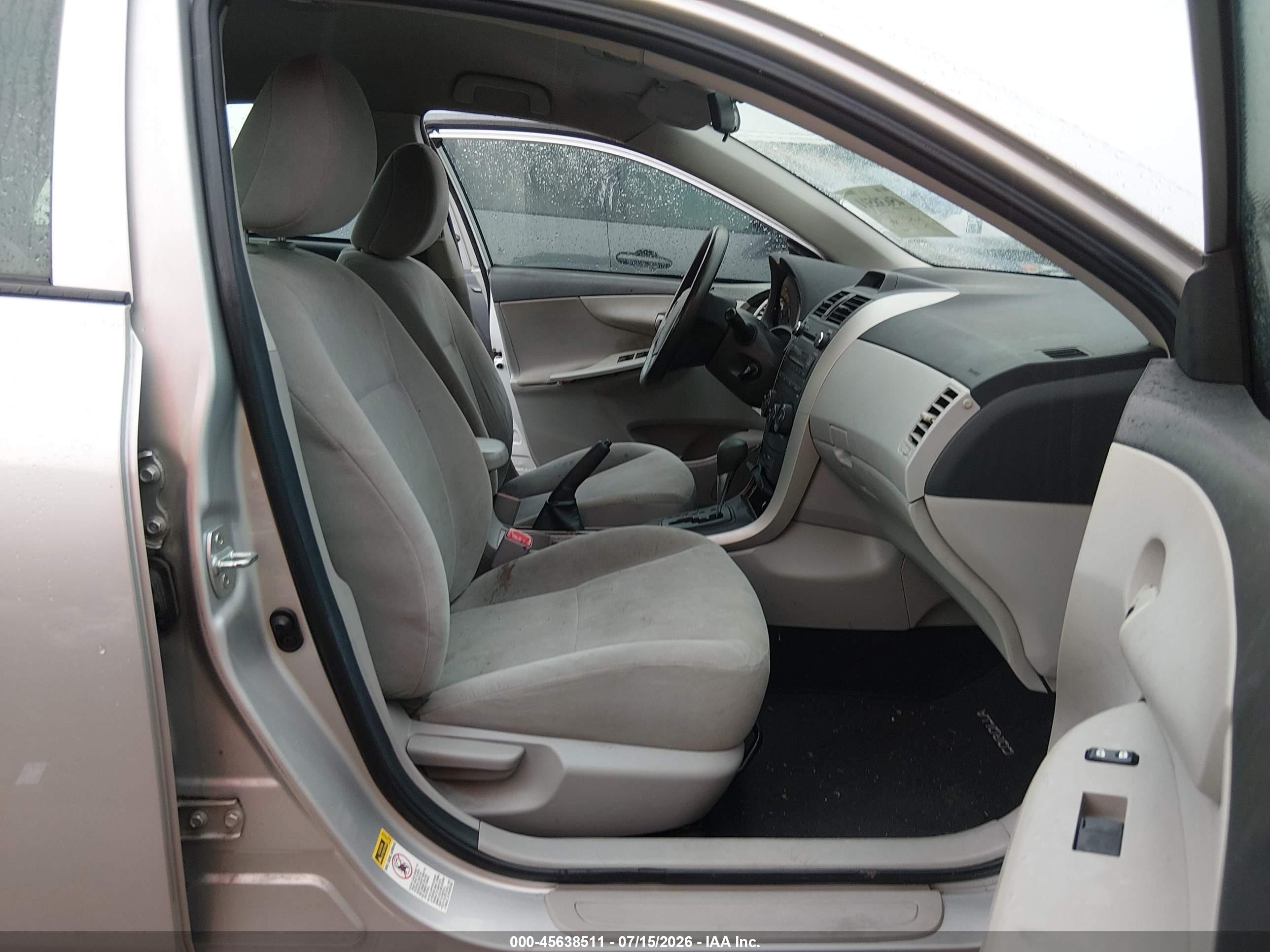 2012 Toyota Corolla L Gray vin: 5YFBU4EE2CP010757
