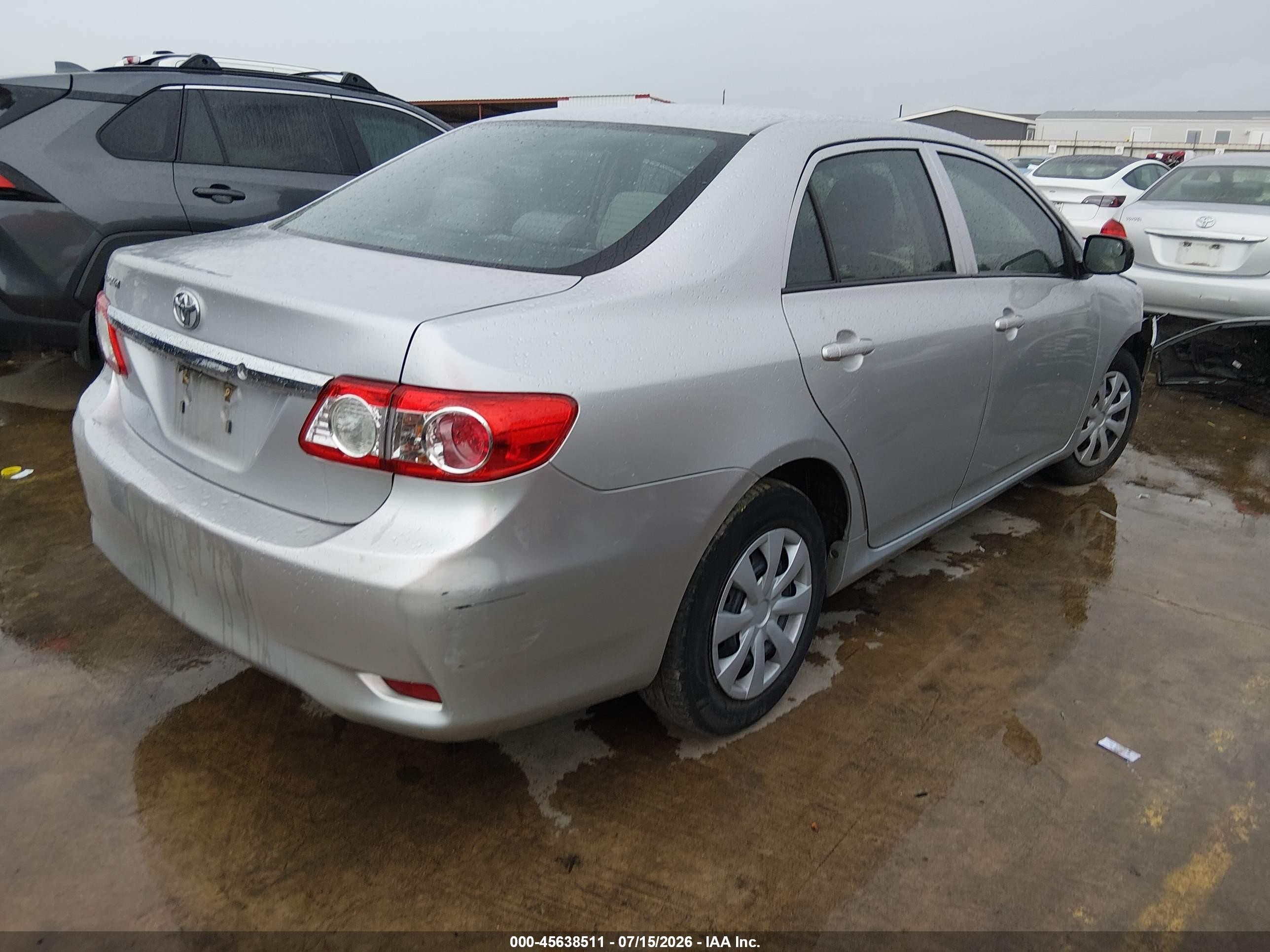 2012 Toyota Corolla L Gray vin: 5YFBU4EE2CP010757