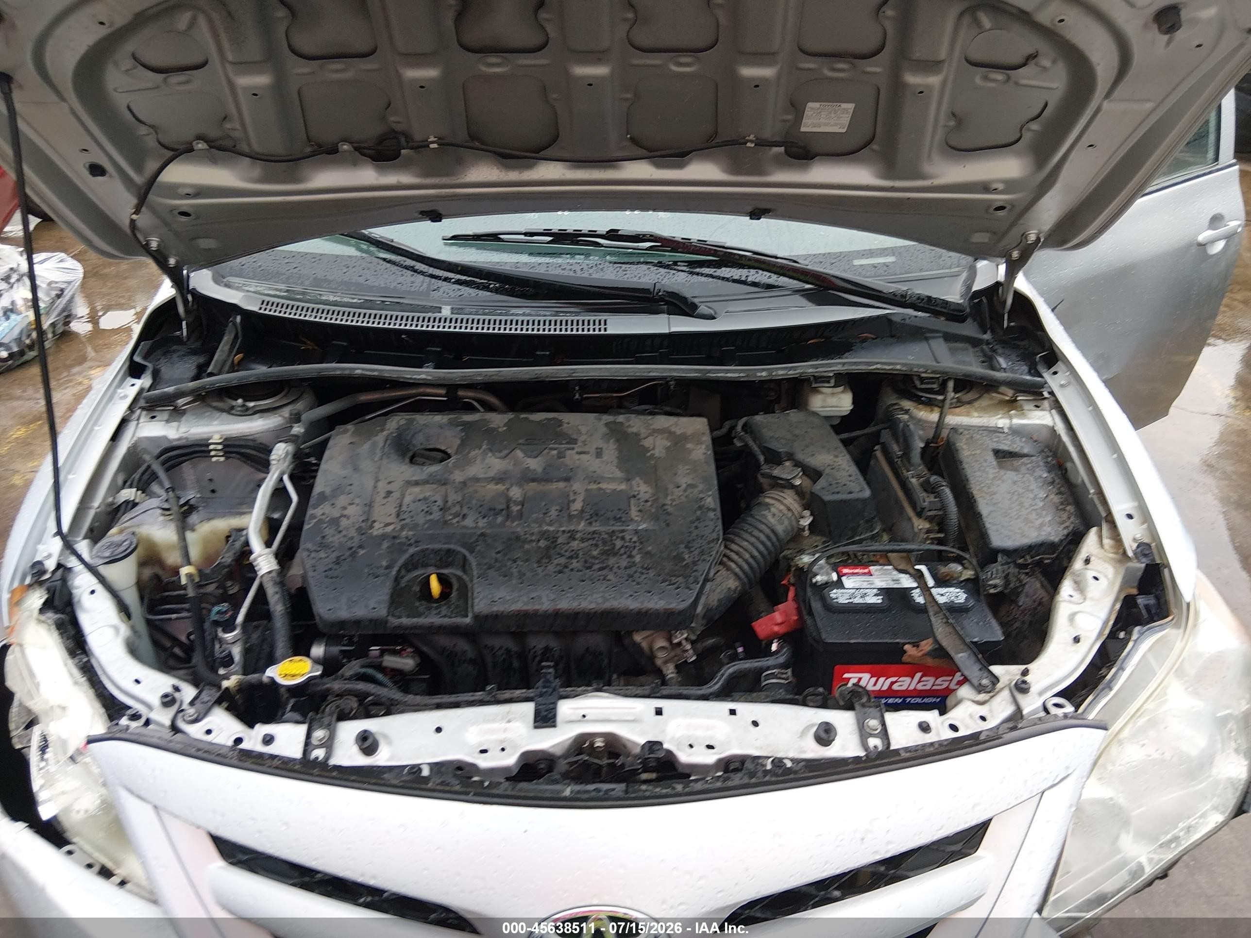 2012 Toyota Corolla L Gray vin: 5YFBU4EE2CP010757