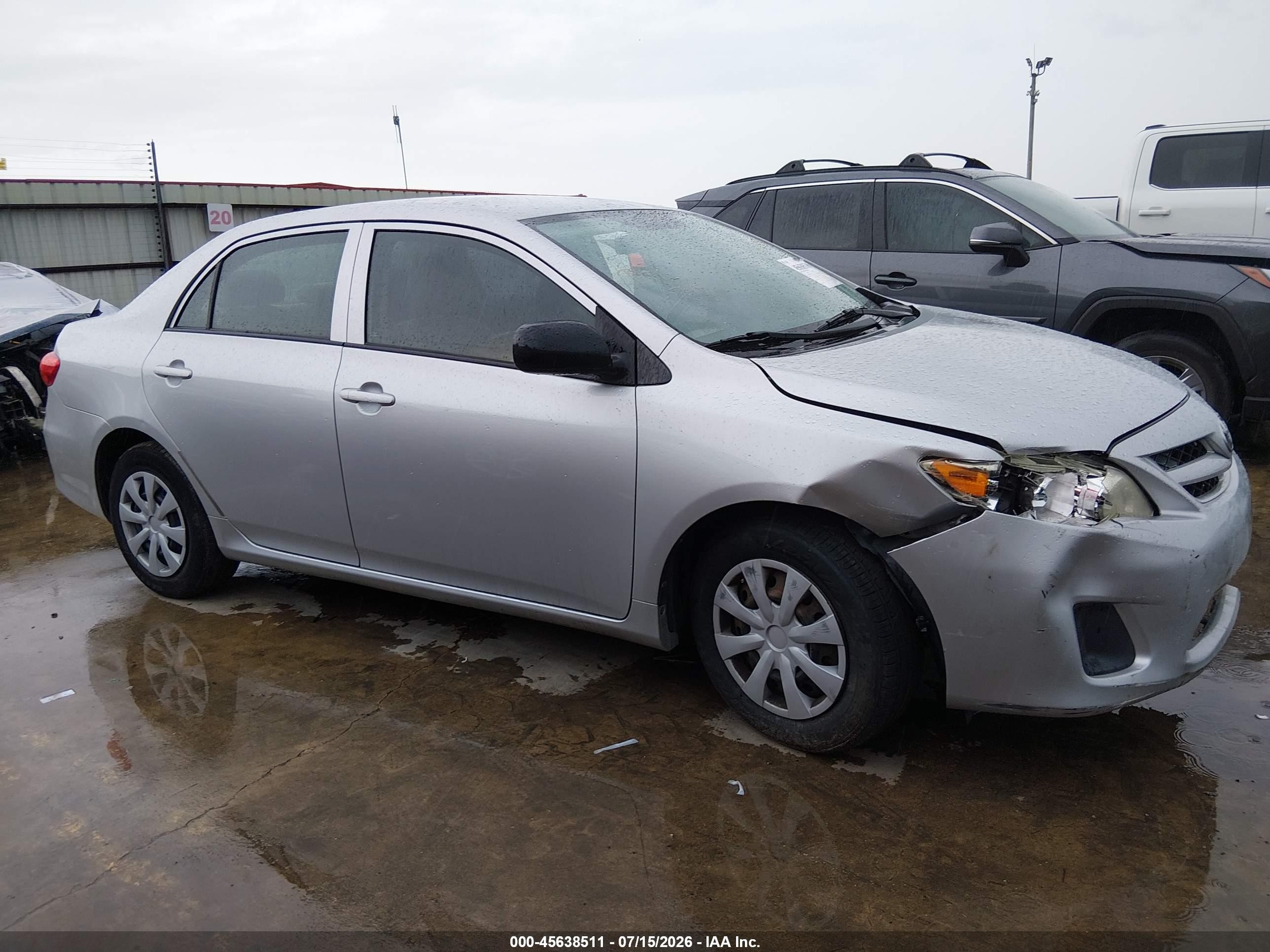 2012 Toyota Corolla L Gray vin: 5YFBU4EE2CP010757