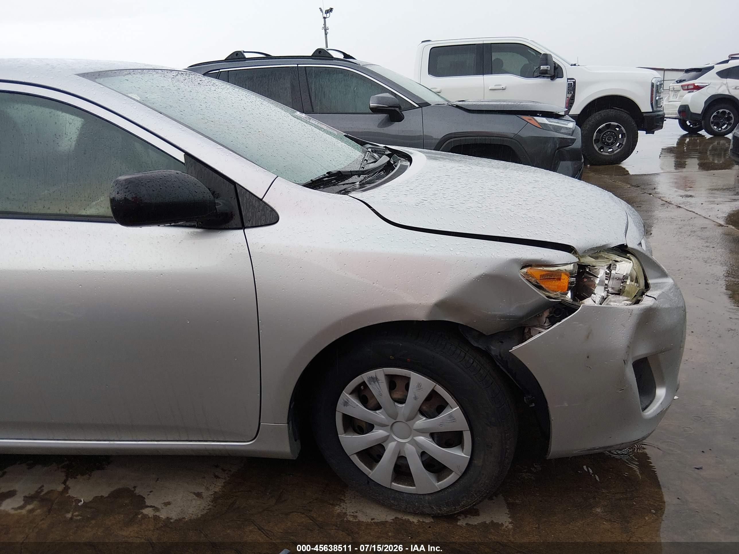 2012 Toyota Corolla L Gray vin: 5YFBU4EE2CP010757