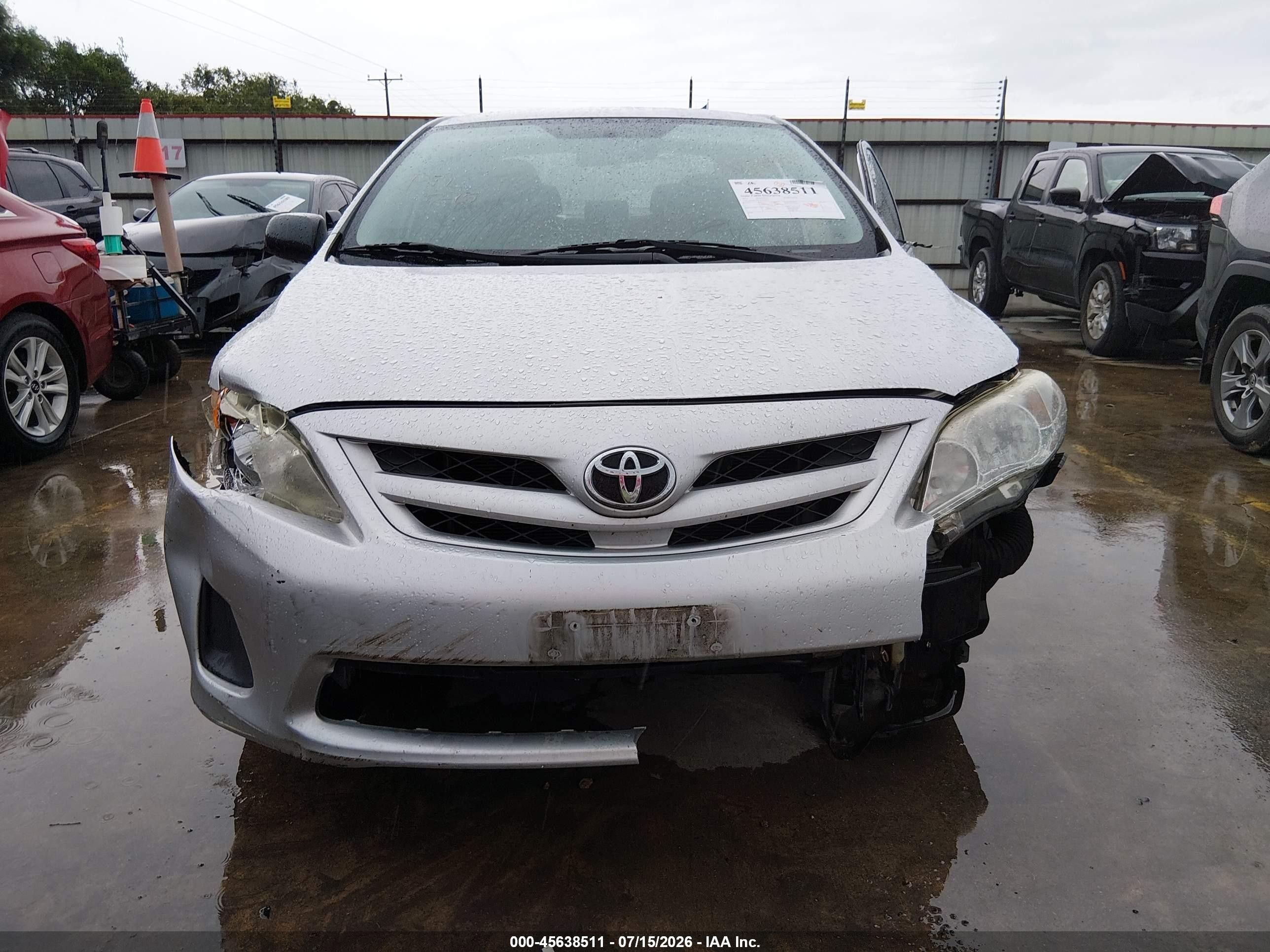 2012 Toyota Corolla L Gray vin: 5YFBU4EE2CP010757