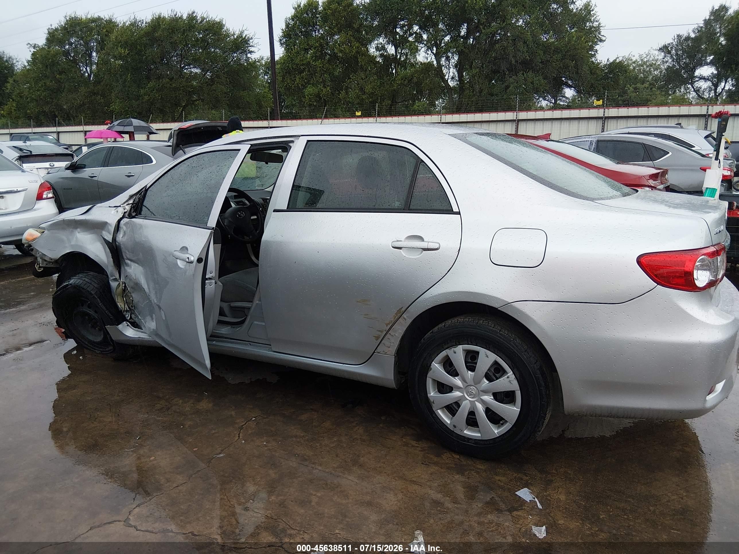 2012 Toyota Corolla L Gray vin: 5YFBU4EE2CP010757