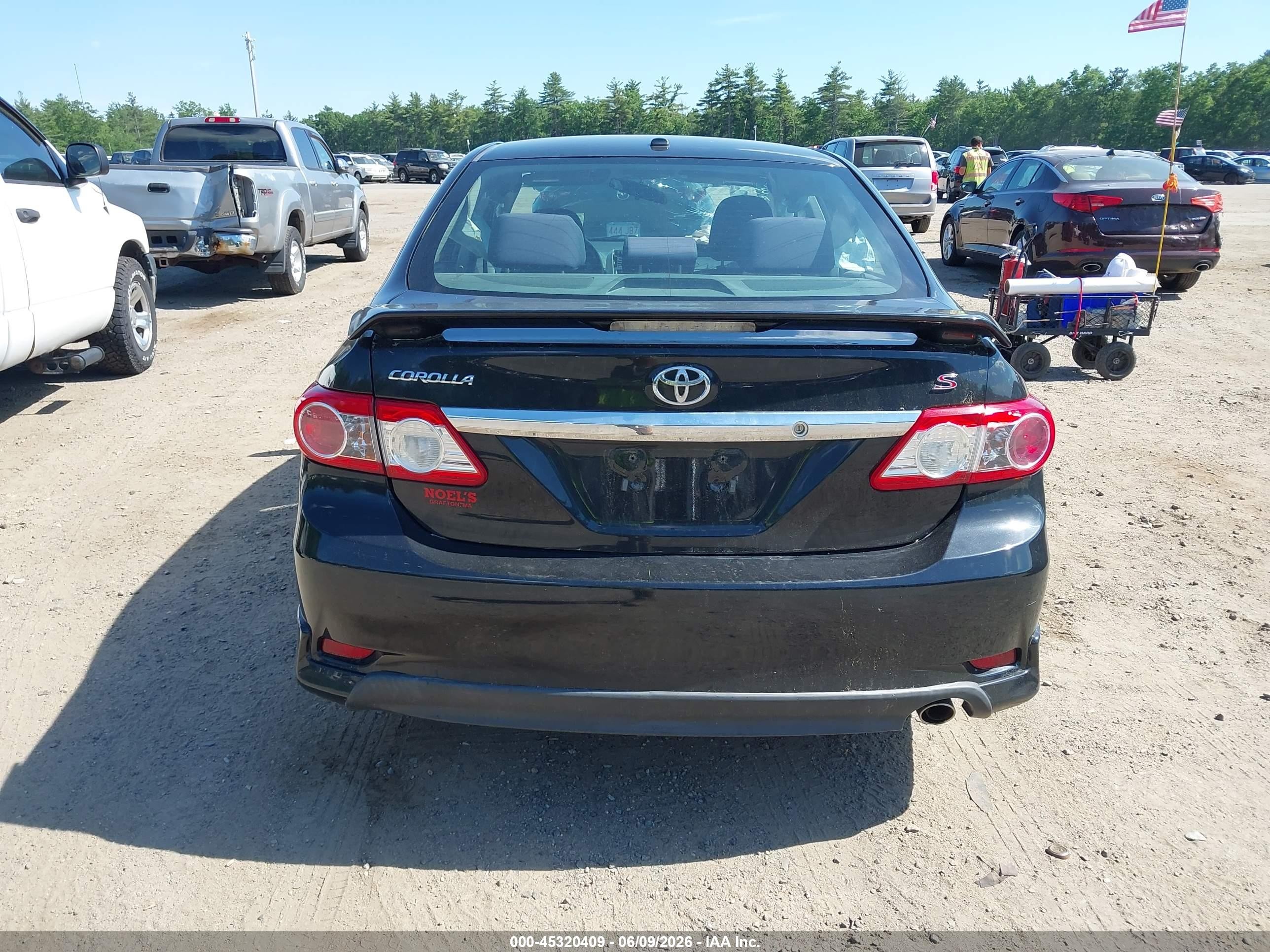 2012 Toyota Corolla S Black vin: 5YFBU4EE2CP011357