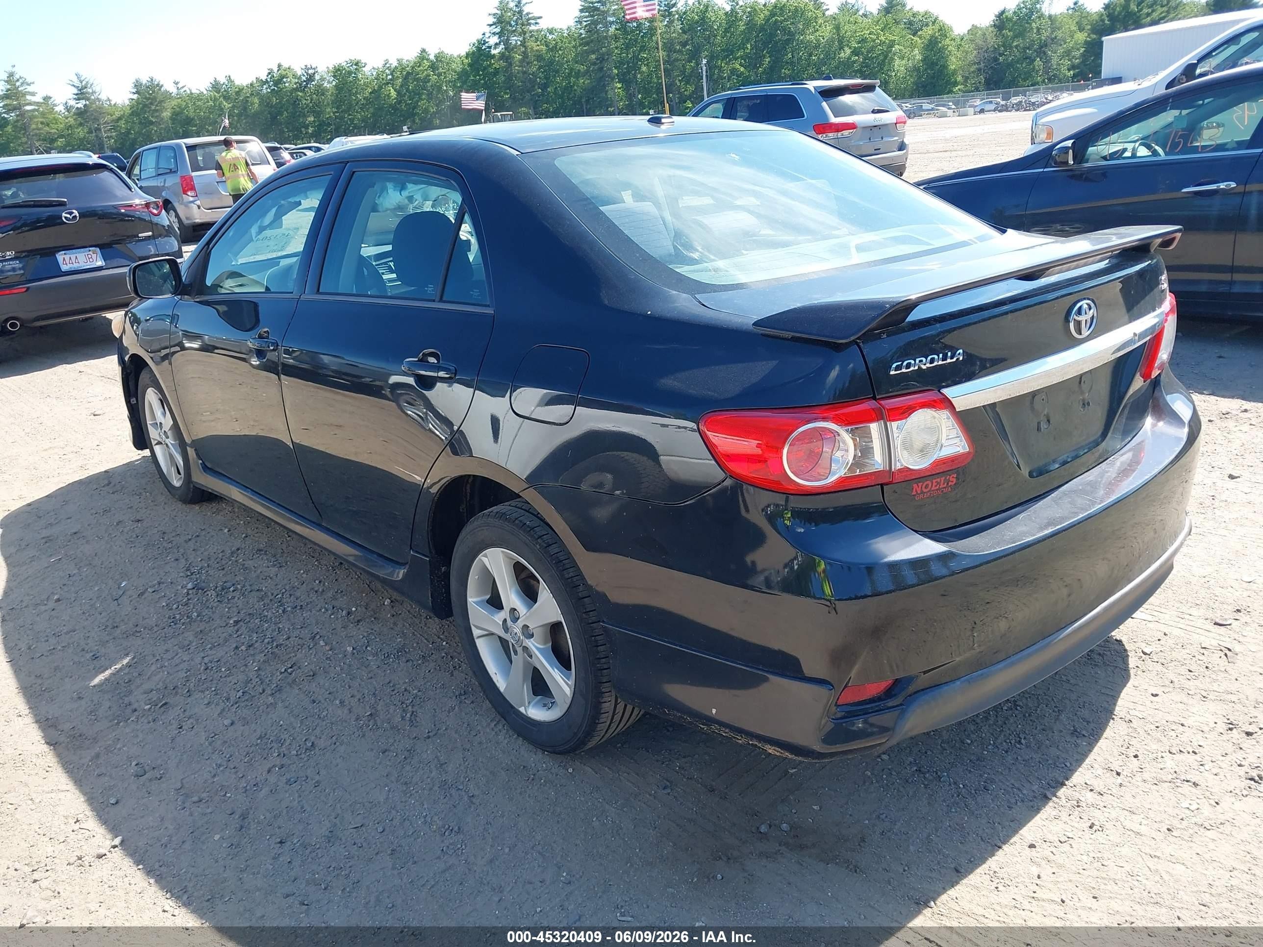 2012 Toyota Corolla S Black vin: 5YFBU4EE2CP011357
