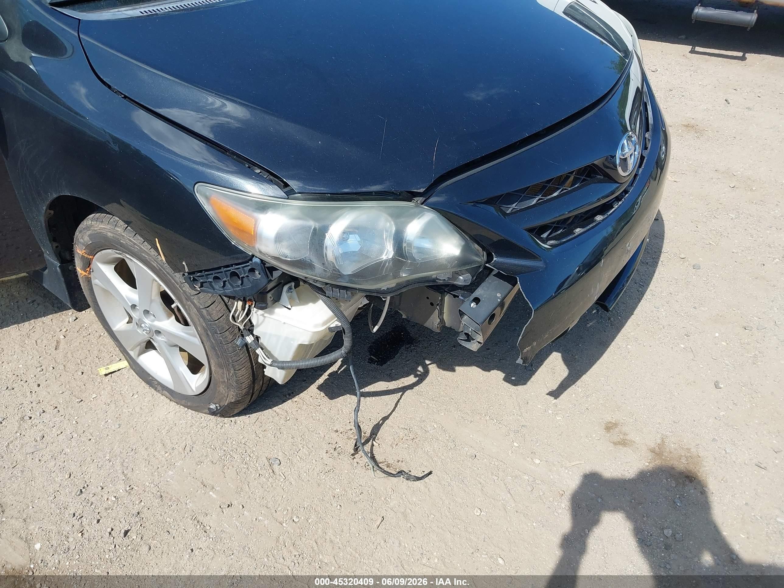 2012 Toyota Corolla S Black vin: 5YFBU4EE2CP011357