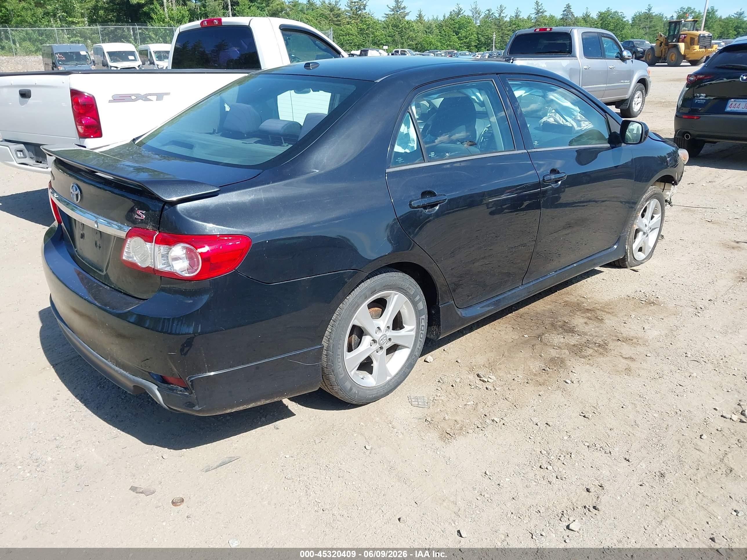 2012 Toyota Corolla S Black vin: 5YFBU4EE2CP011357