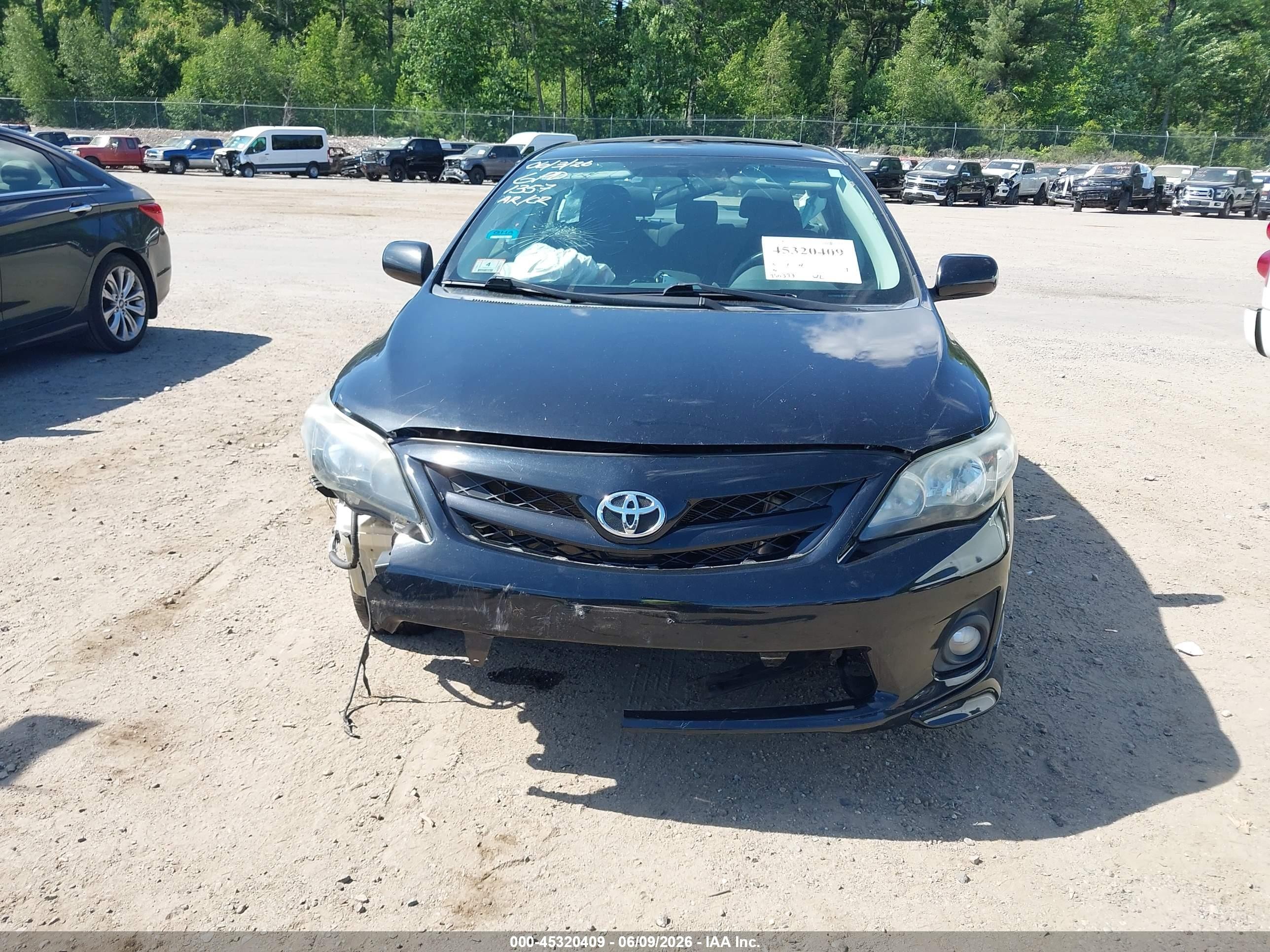 2012 Toyota Corolla S Black vin: 5YFBU4EE2CP011357