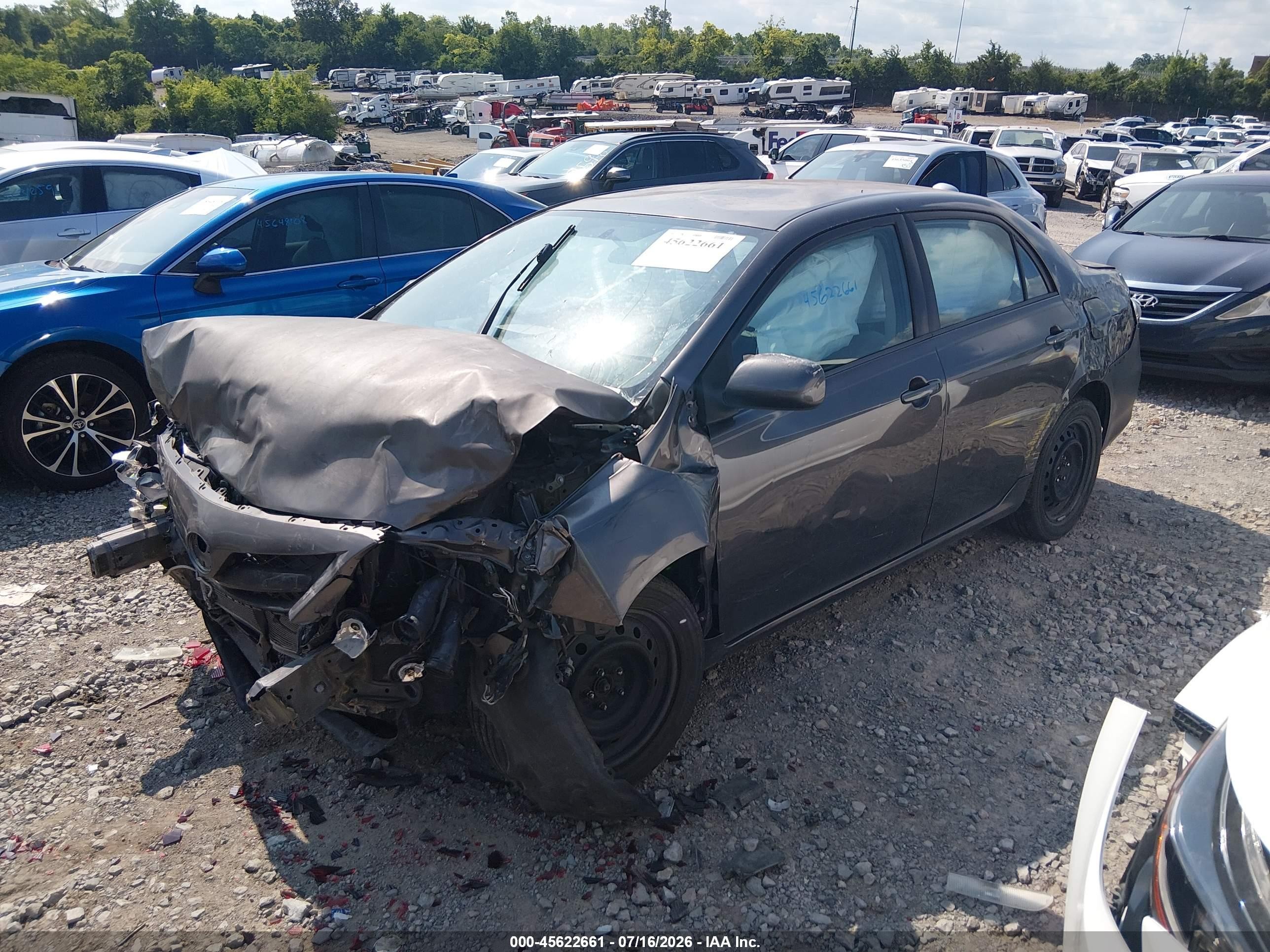 2012 Toyota Corolla Le Gray vin: 5YFBU4EE2CP023069